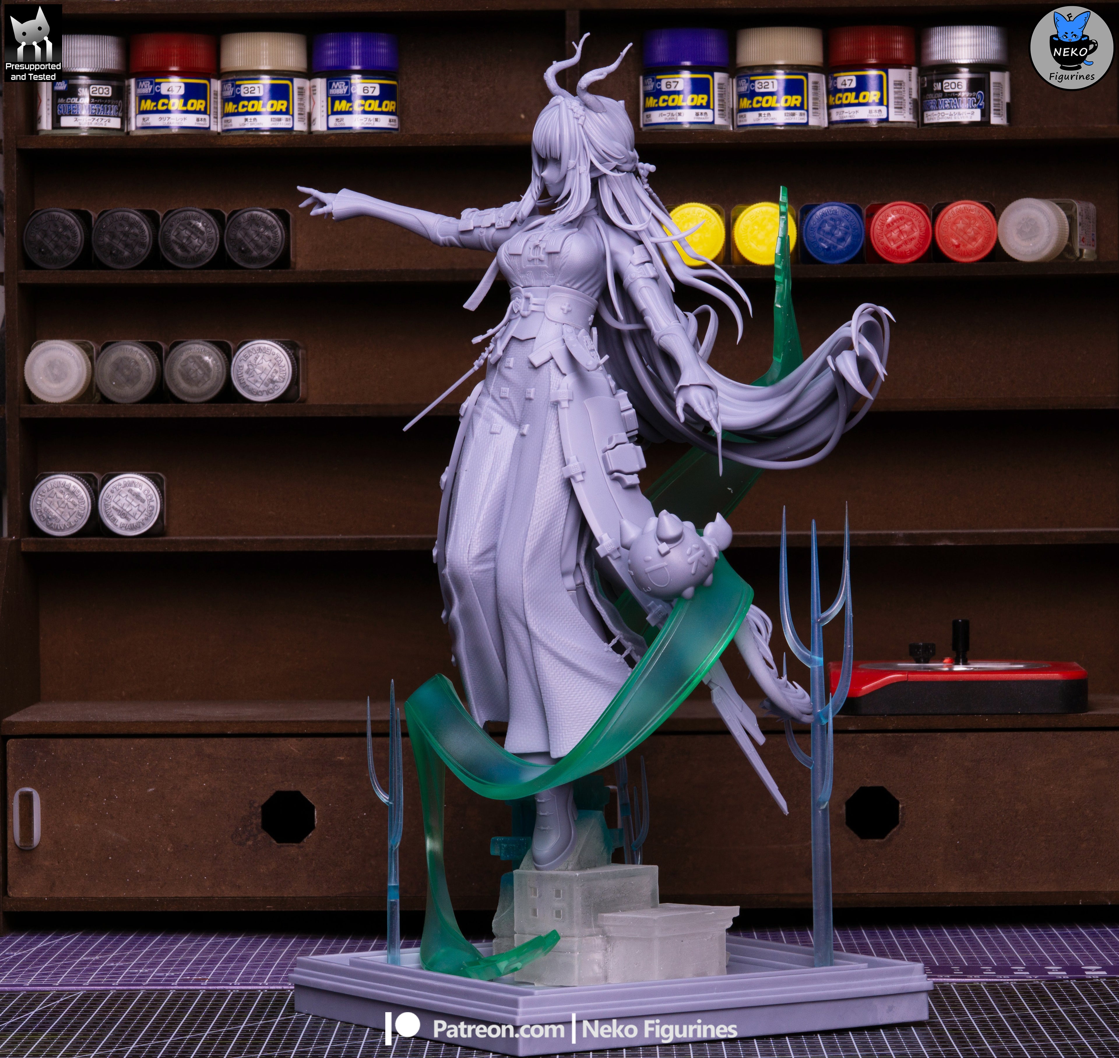 Verdant Horned Sentinel | 1/7 Unpainted Resin Kit Model