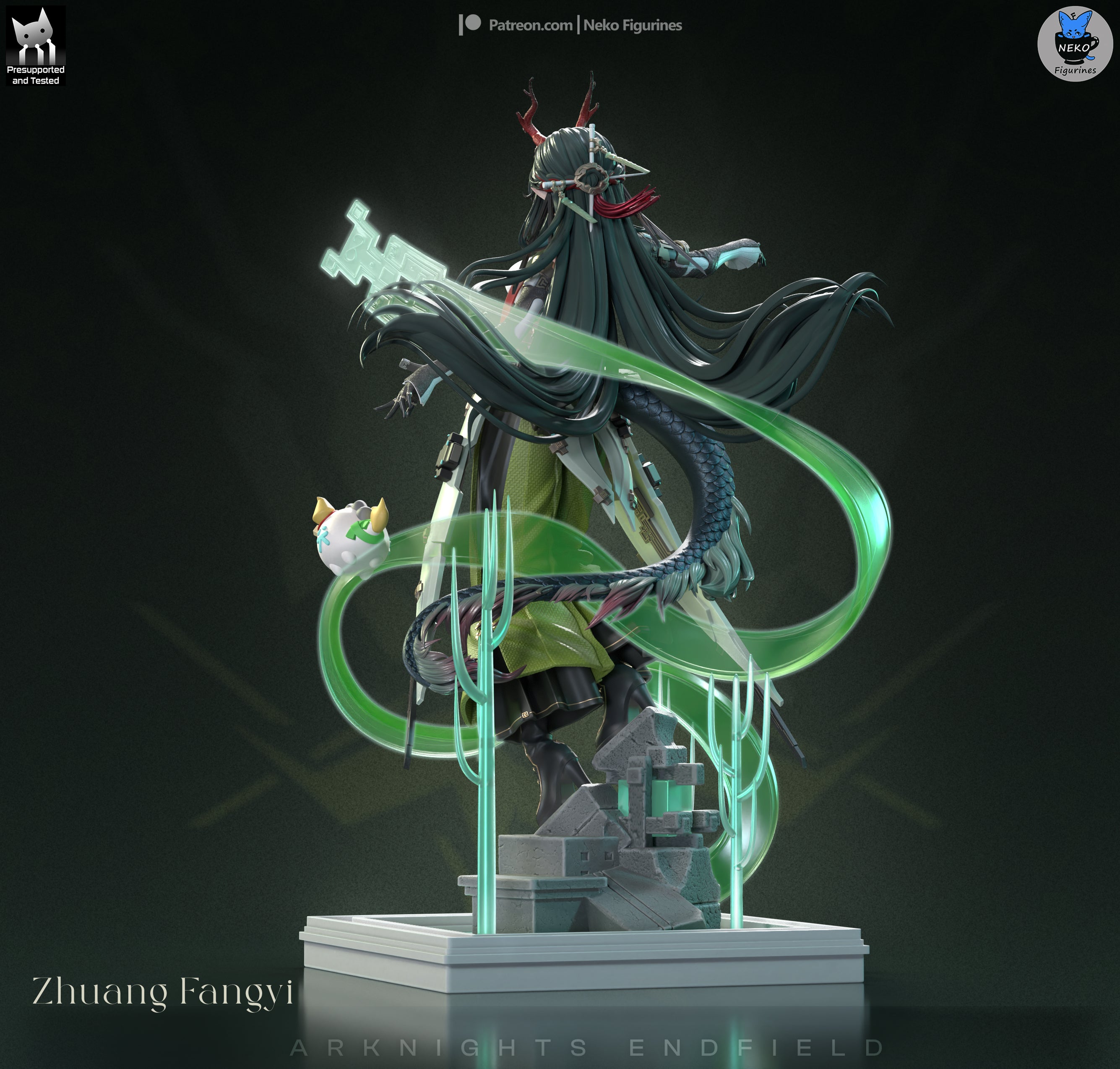 Verdant Horned Sentinel | 1/7 Unpainted Resin Kit Model