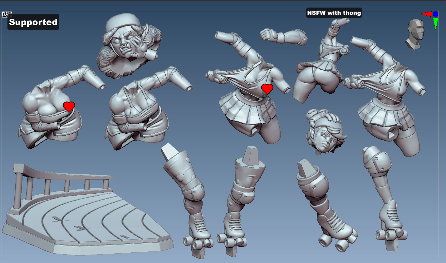 Brutal Track Enforcer | 32mm Unpainted Resin Kit Model