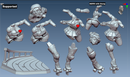 Brutal Track Enforcer | 32mm Unpainted Resin Kit Model