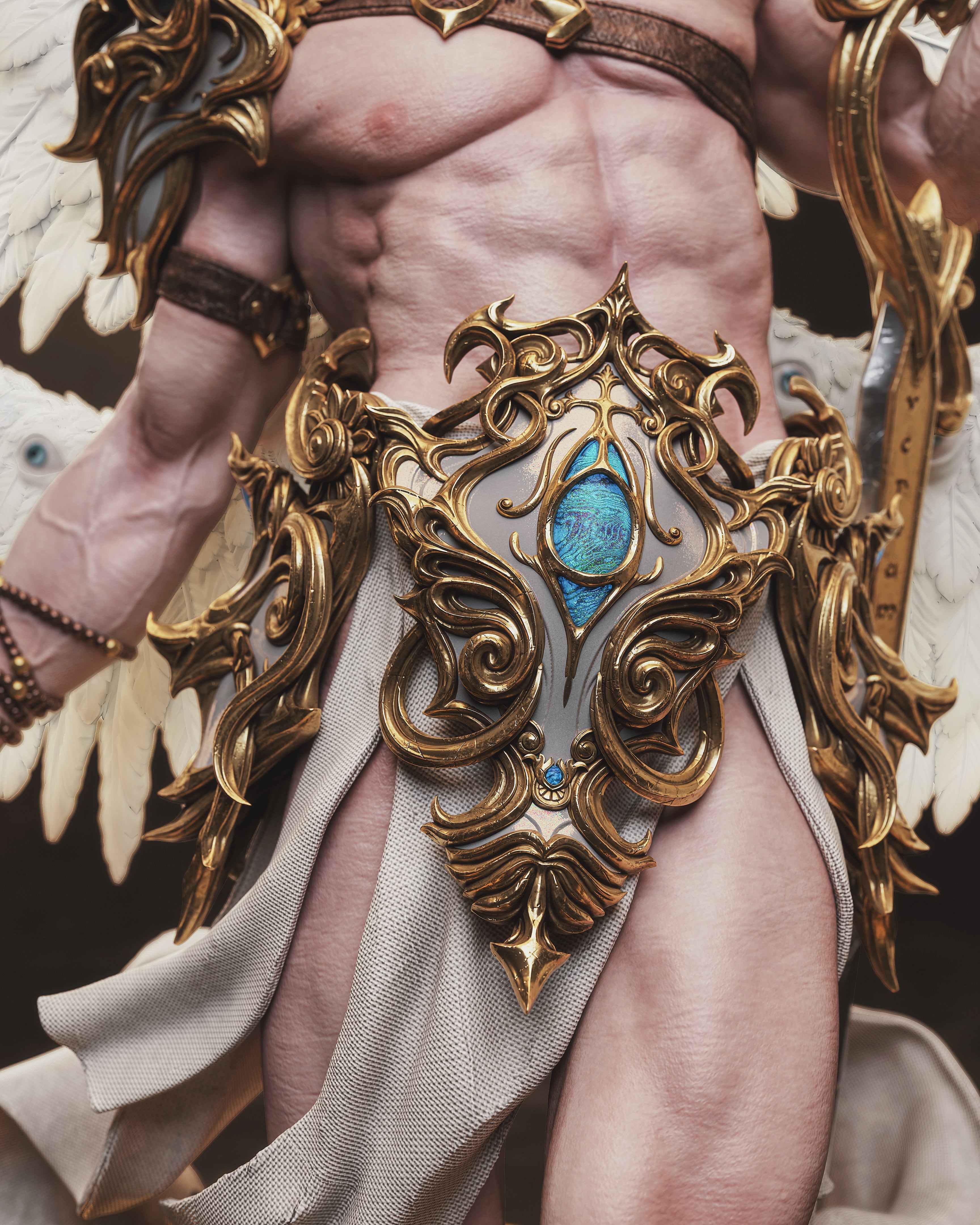 Celestial Seraph Warden | 1/6 Unpainted Resin Kit Model
