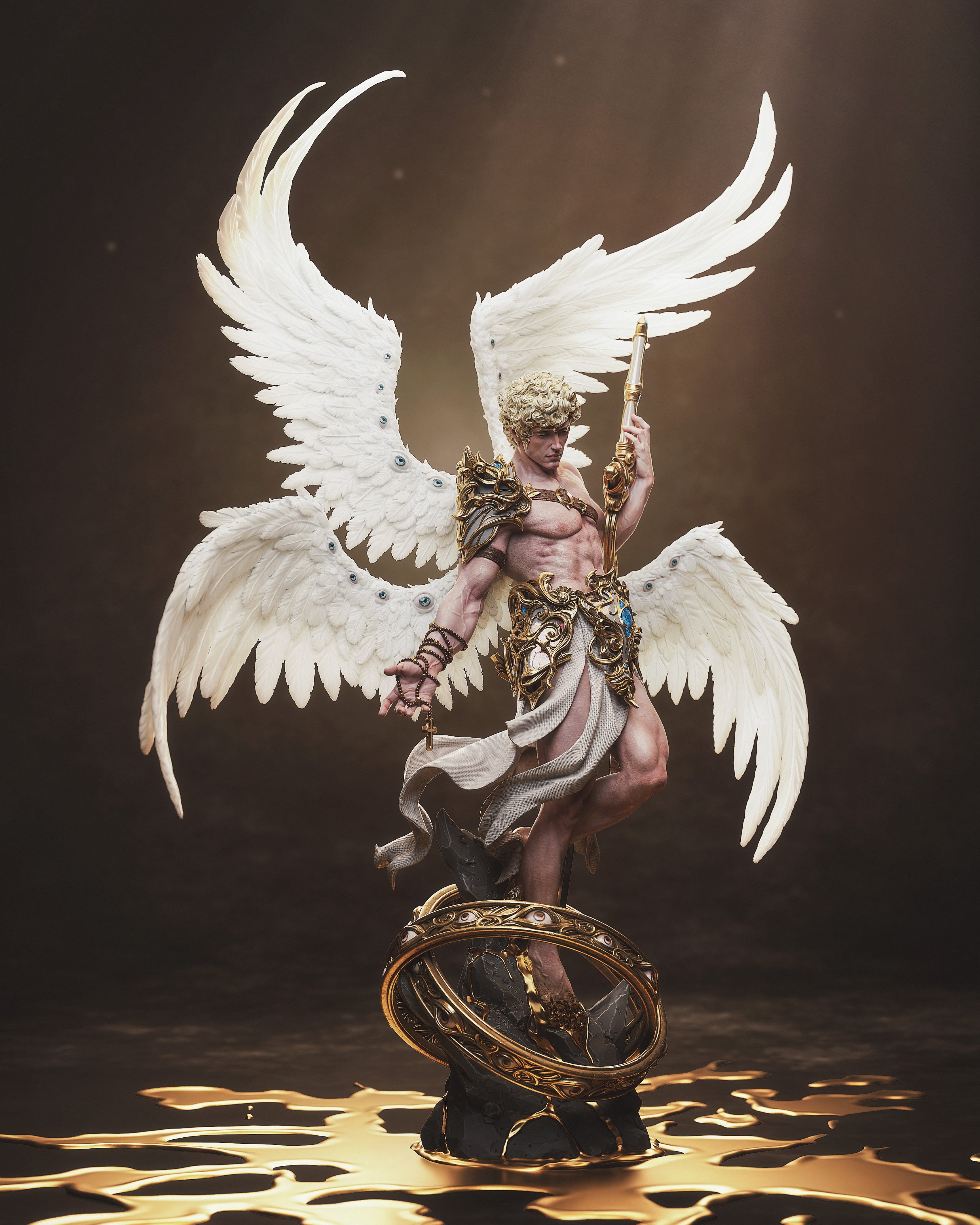 Celestial Seraph Warden | 1/6 Unpainted Resin Kit Model