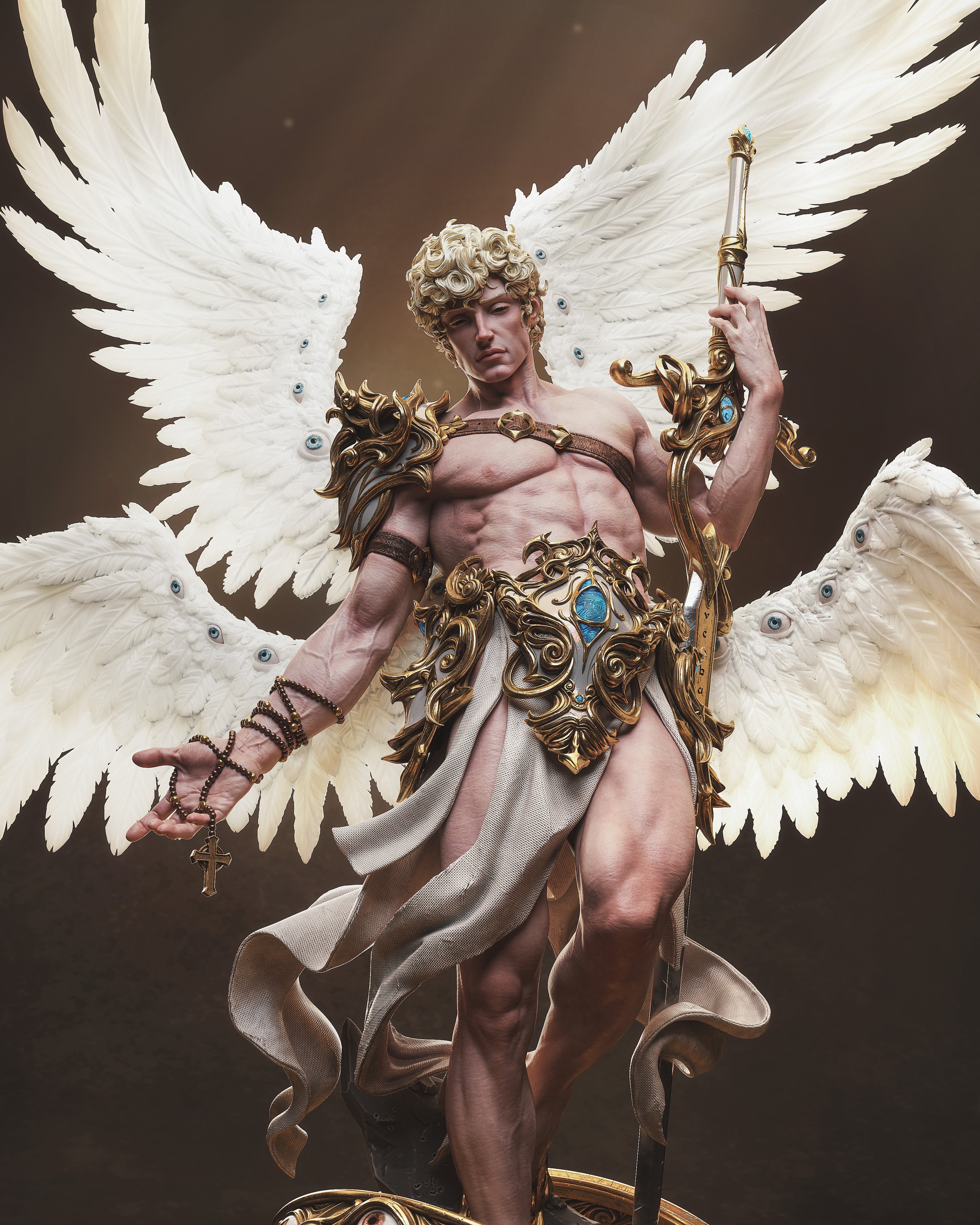 Celestial Seraph Warden | 1/6 Unpainted Resin Kit Model