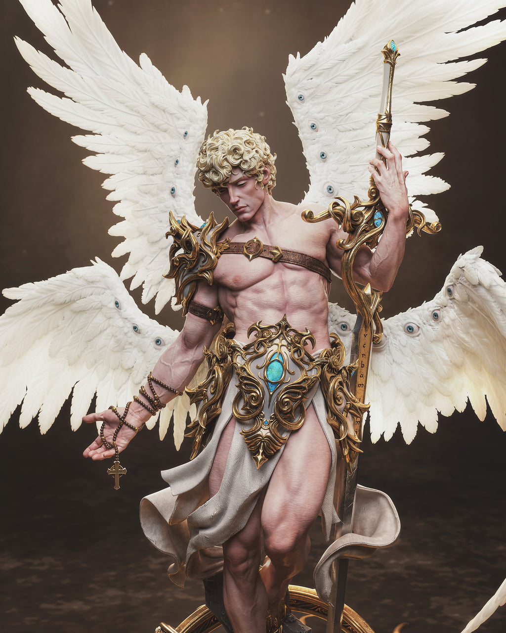 Celestial Seraph Warden | 1/6 Unpainted Resin Kit Model