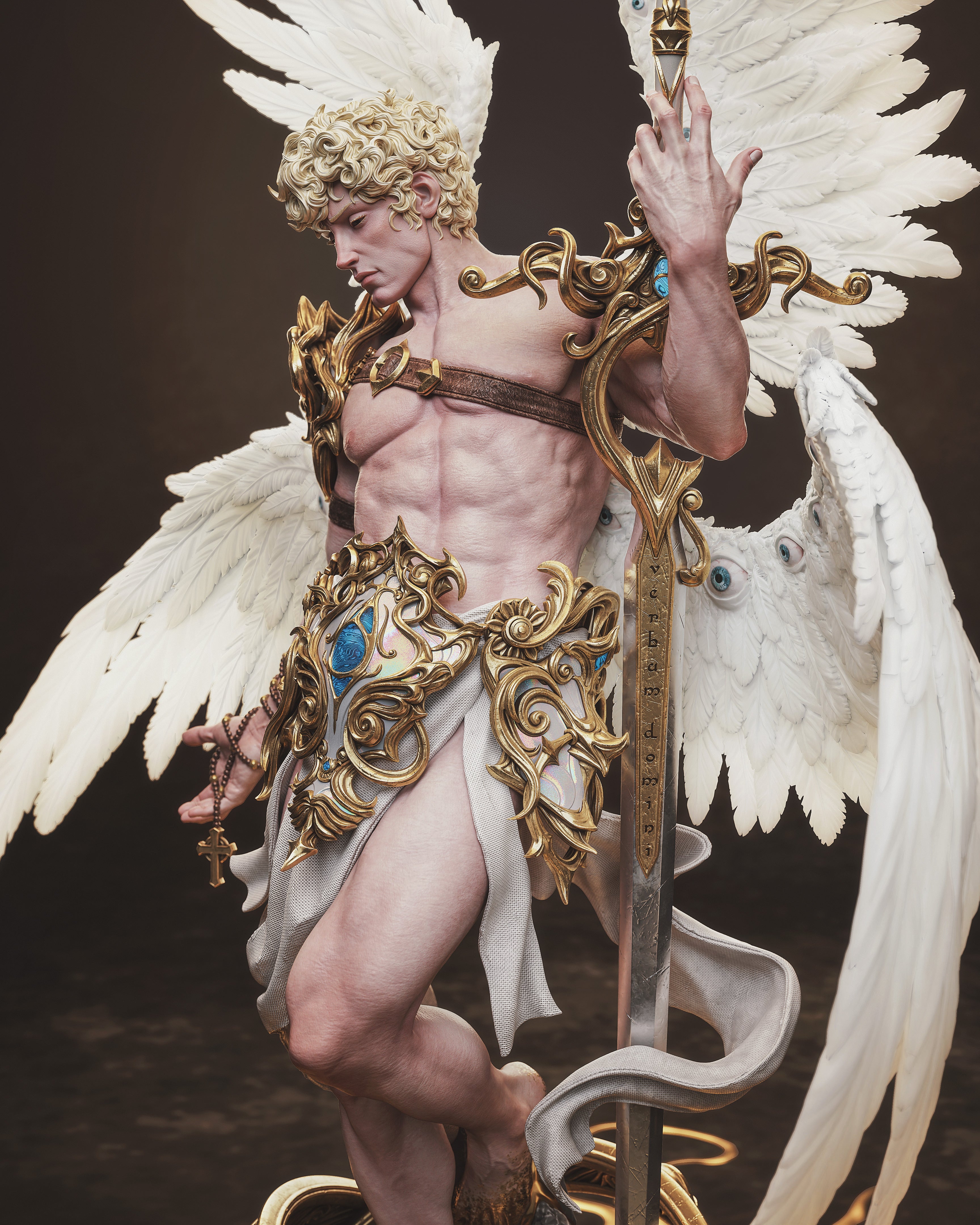 Celestial Seraph Warden | 1/6 Unpainted Resin Kit Model