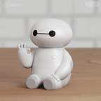 Lunar Puff Guardian | Desk Toy Unpainted & Painted Options Full Print Model