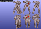 Armored Battle Sister Pinup | 32mm Unpainted Resin Kit Model
