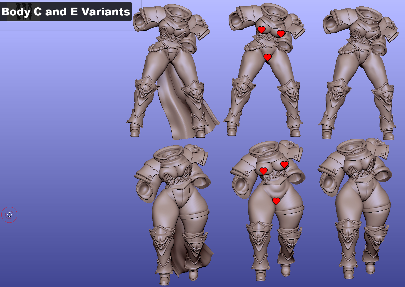 Armored Battle Sister Pinup | 32mm Unpainted Resin Kit Model