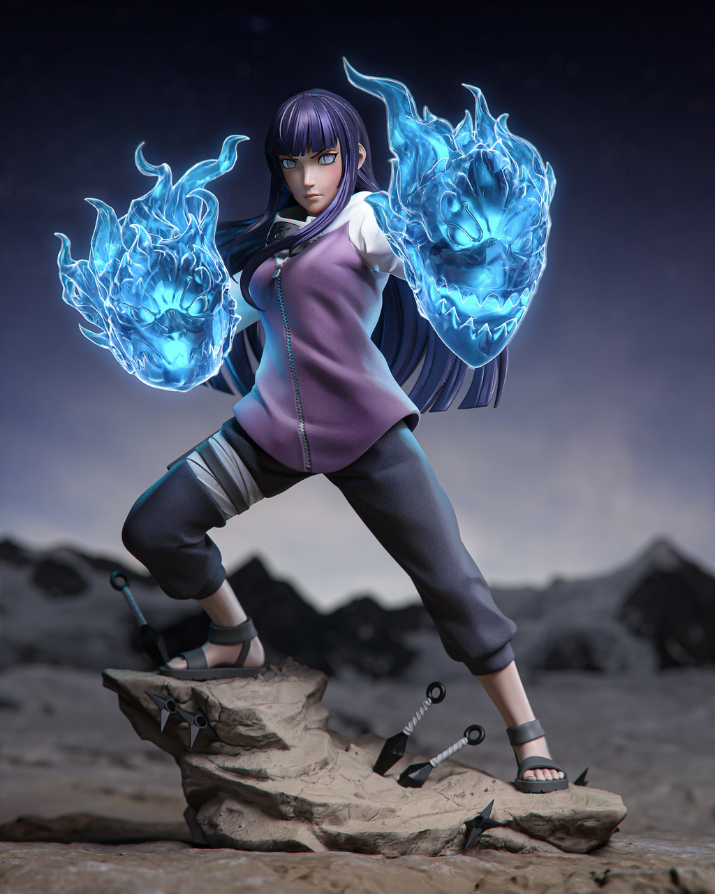 Azure Energy Huntress | 1/6 Unpainted Resin Kit Model
