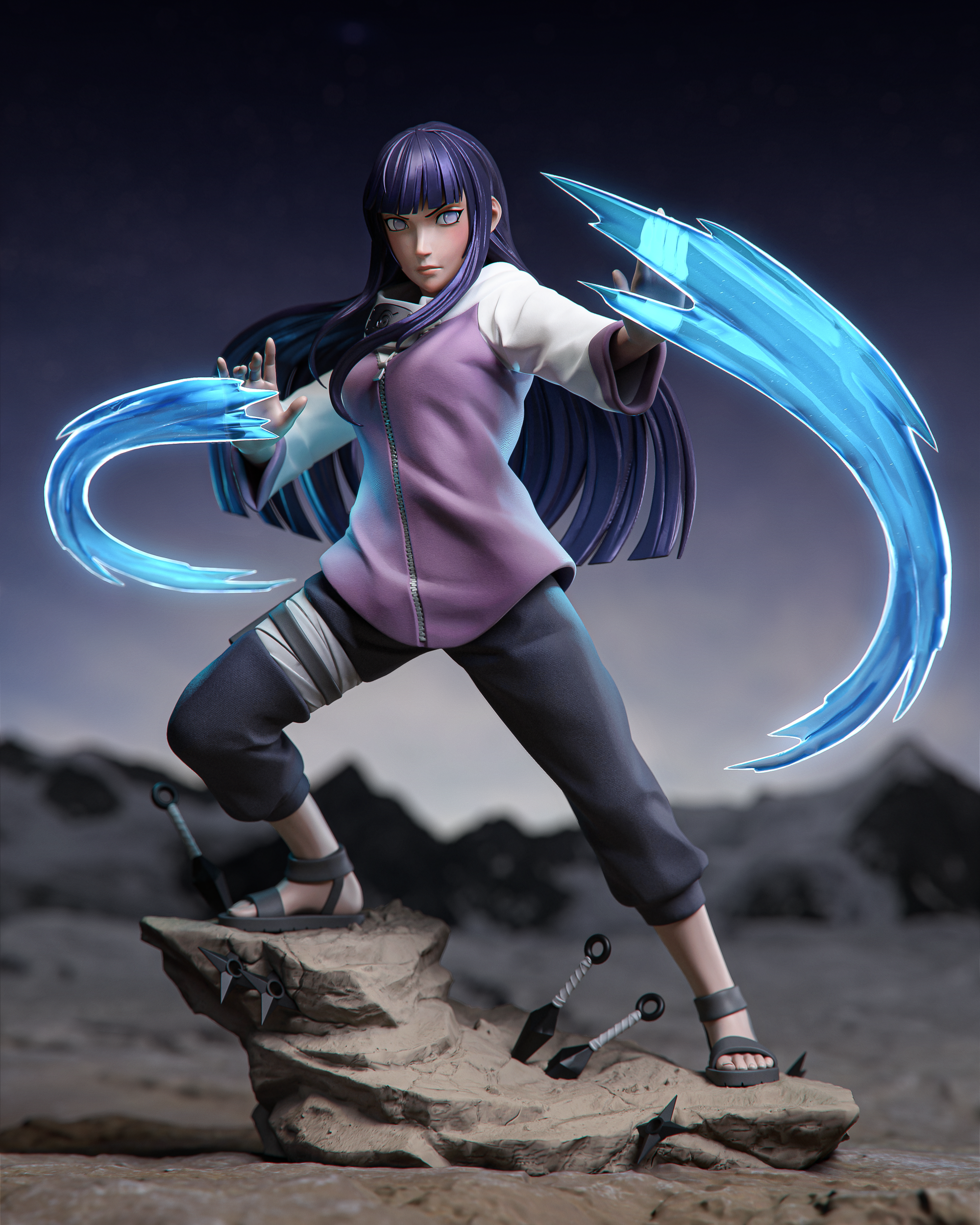 Azure Energy Huntress | 1/6 Unpainted Resin Kit Model