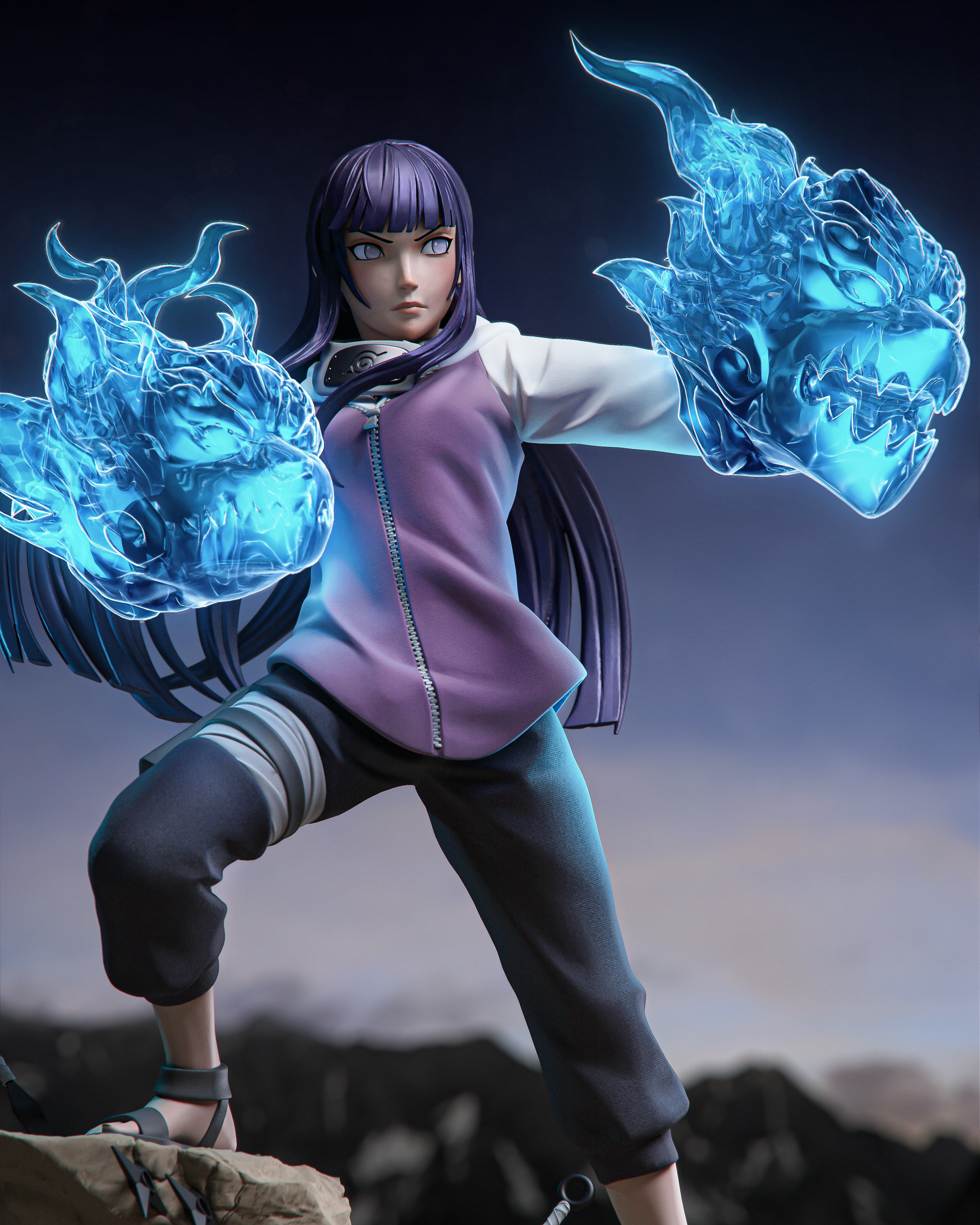 Azure Energy Huntress | 1/6 Unpainted Resin Kit Model