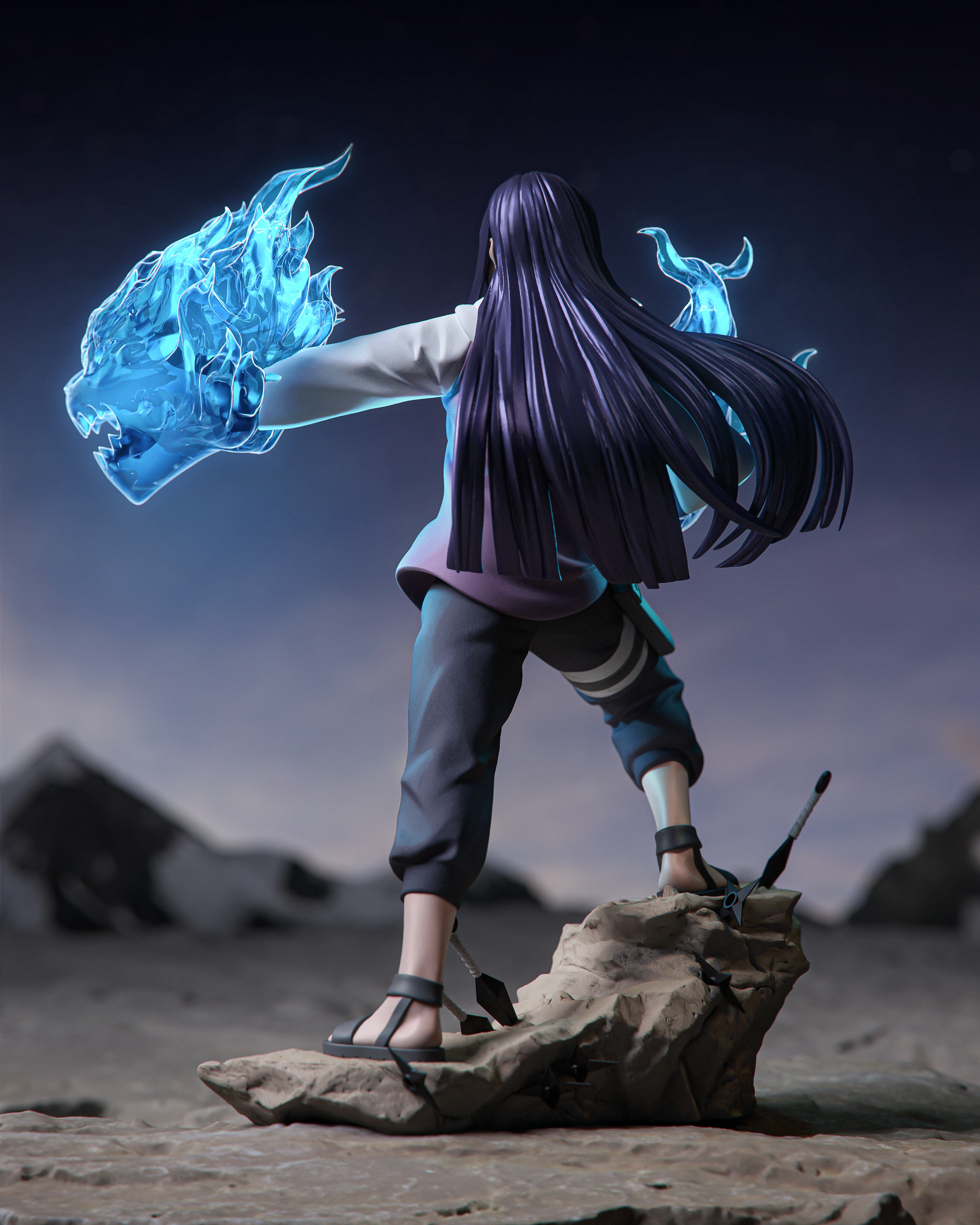 Azure Energy Huntress | 1/6 Unpainted Resin Kit Model