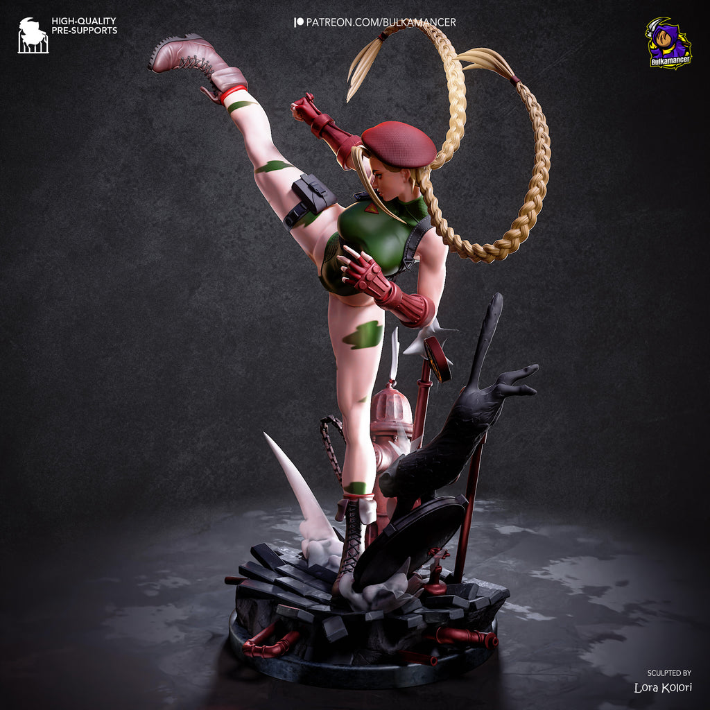 High Kick Commando Pinup | 1/8 Unpainted Resin Kit Model