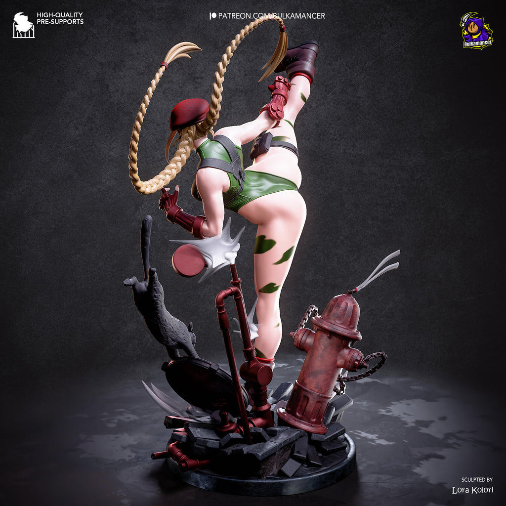 High Kick Commando Pinup | 1/8 Unpainted Resin Kit Model