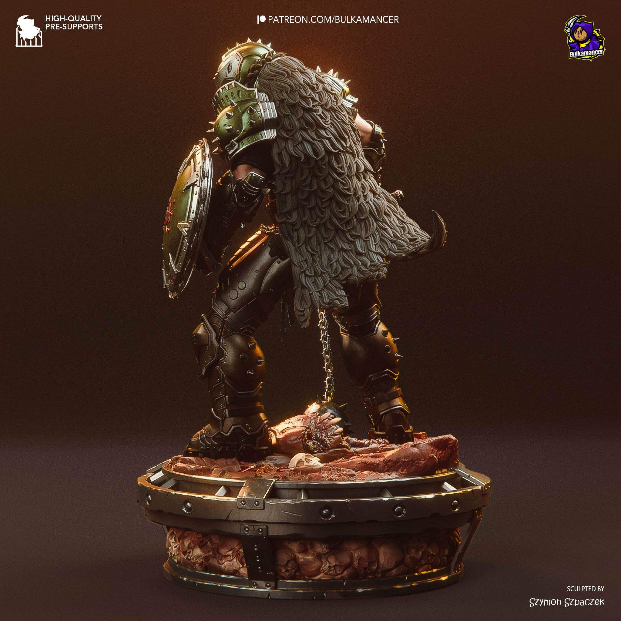 Hellforged Slayer | 1/8 Unpainted Resin Kit Model