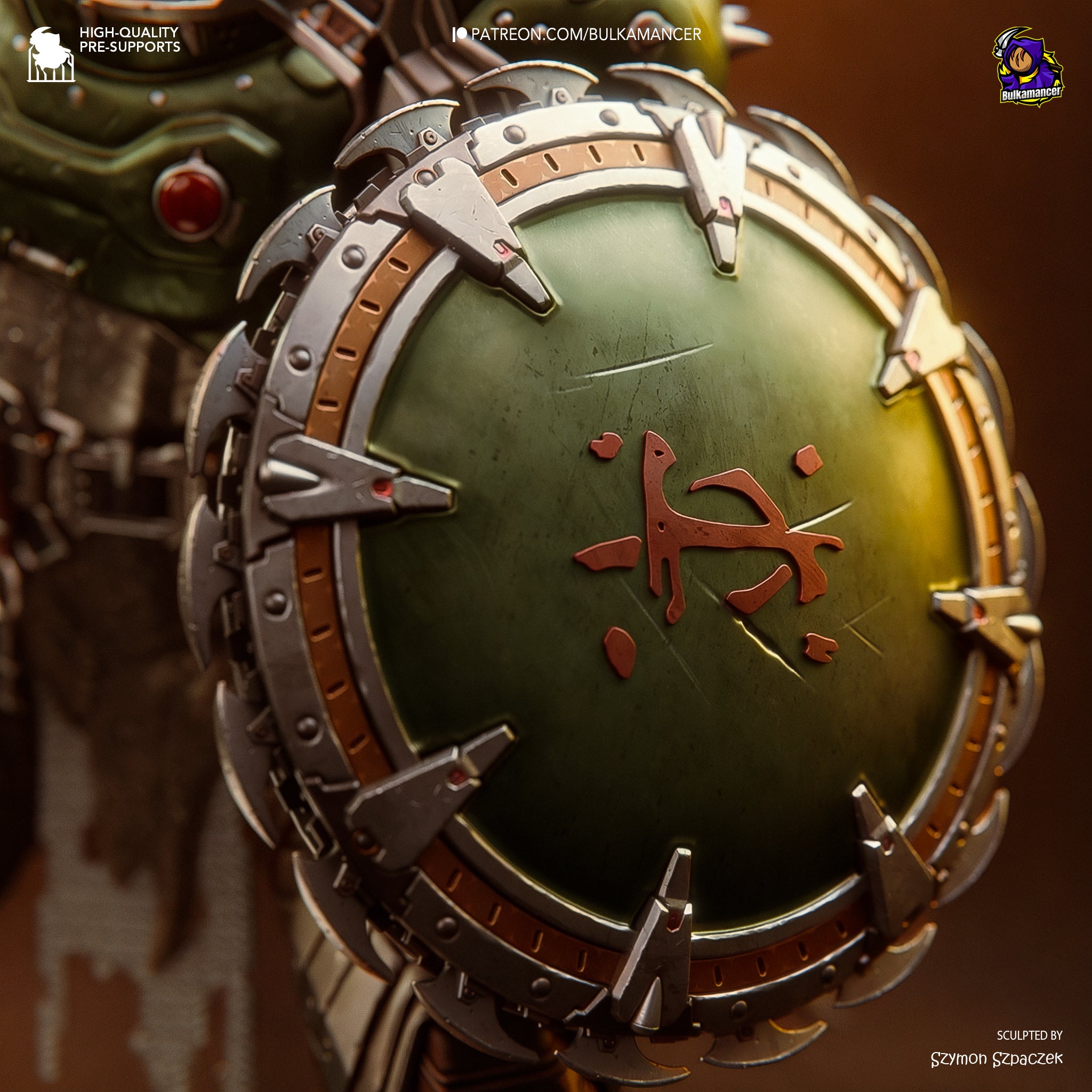 Hellforged Slayer | 1/8 Unpainted Resin Kit Model