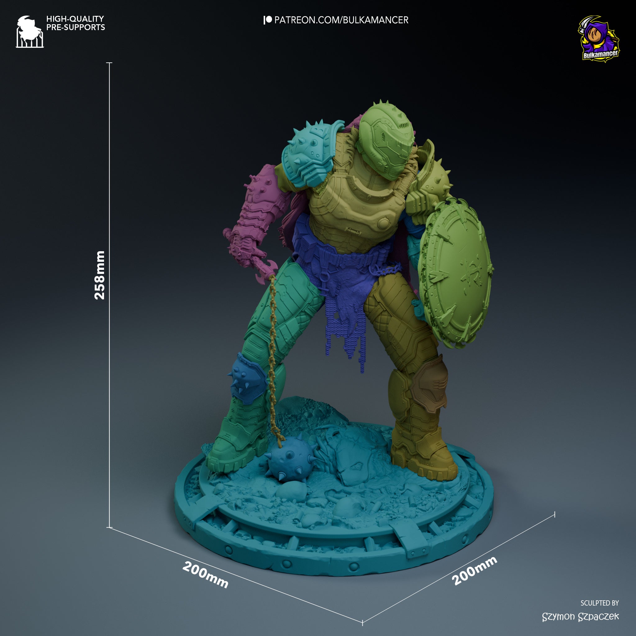 Hellforged Slayer | 1/8 Unpainted Resin Kit Model