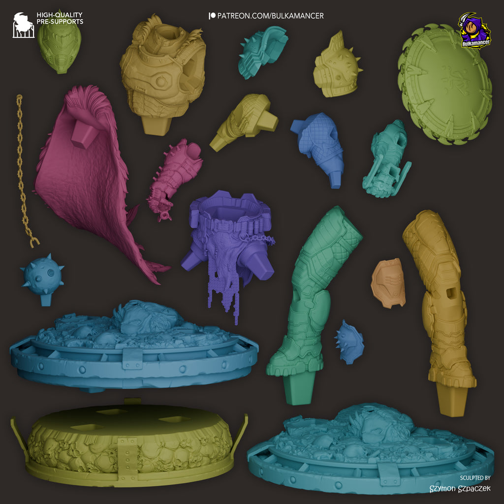 Hellforged Slayer | 1/8 Unpainted Resin Kit Model