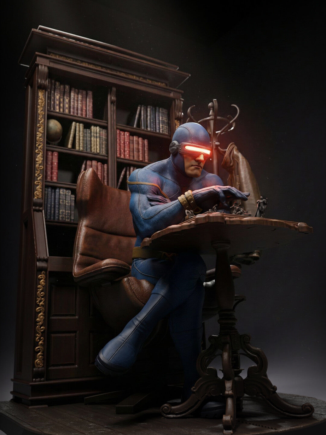 Crimson Visor Tactician | 1/6 Unpainted Resin Kit Model