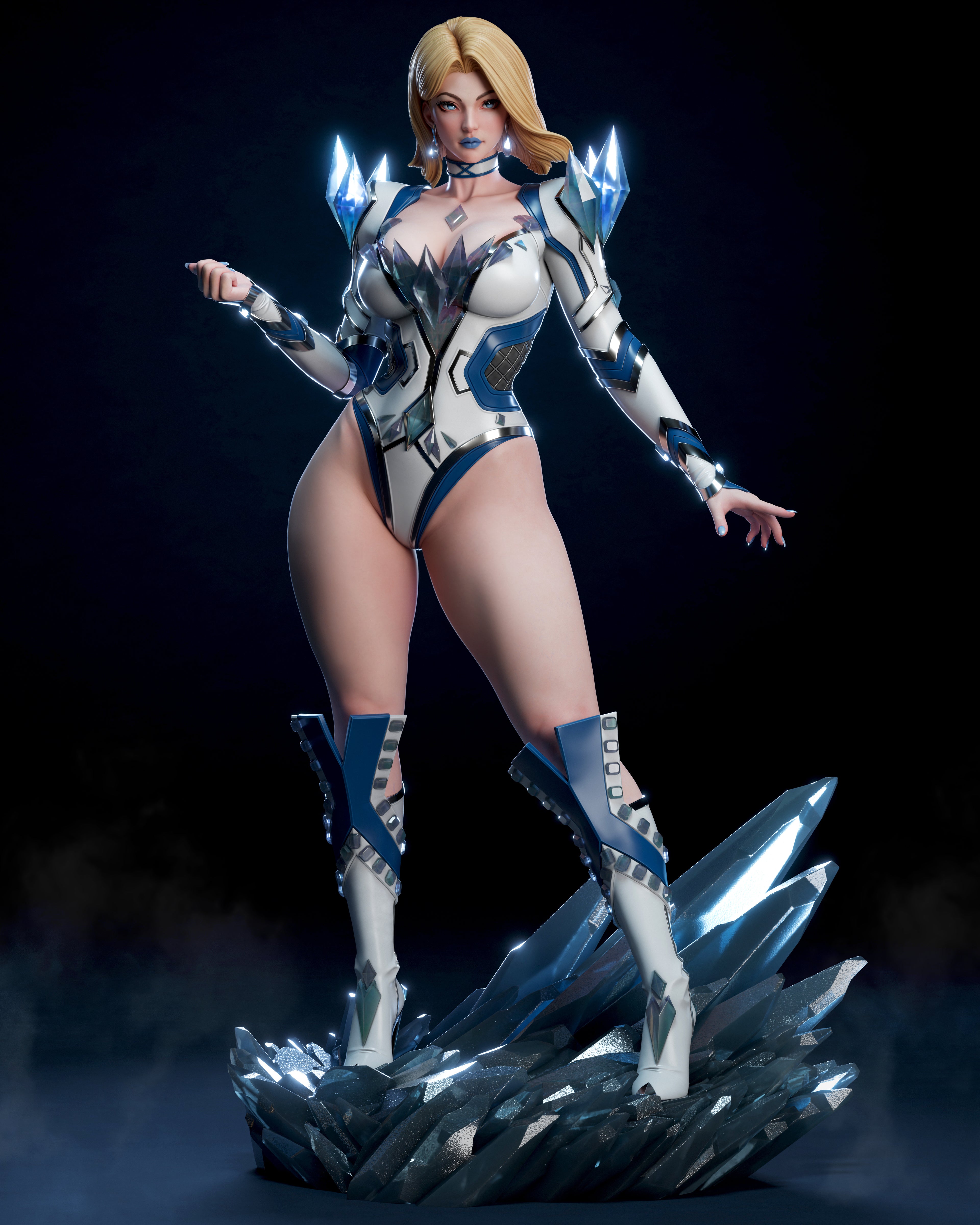 Lumina Crystal Valkyrie | 1/6 Unpainted Resin Kit Model