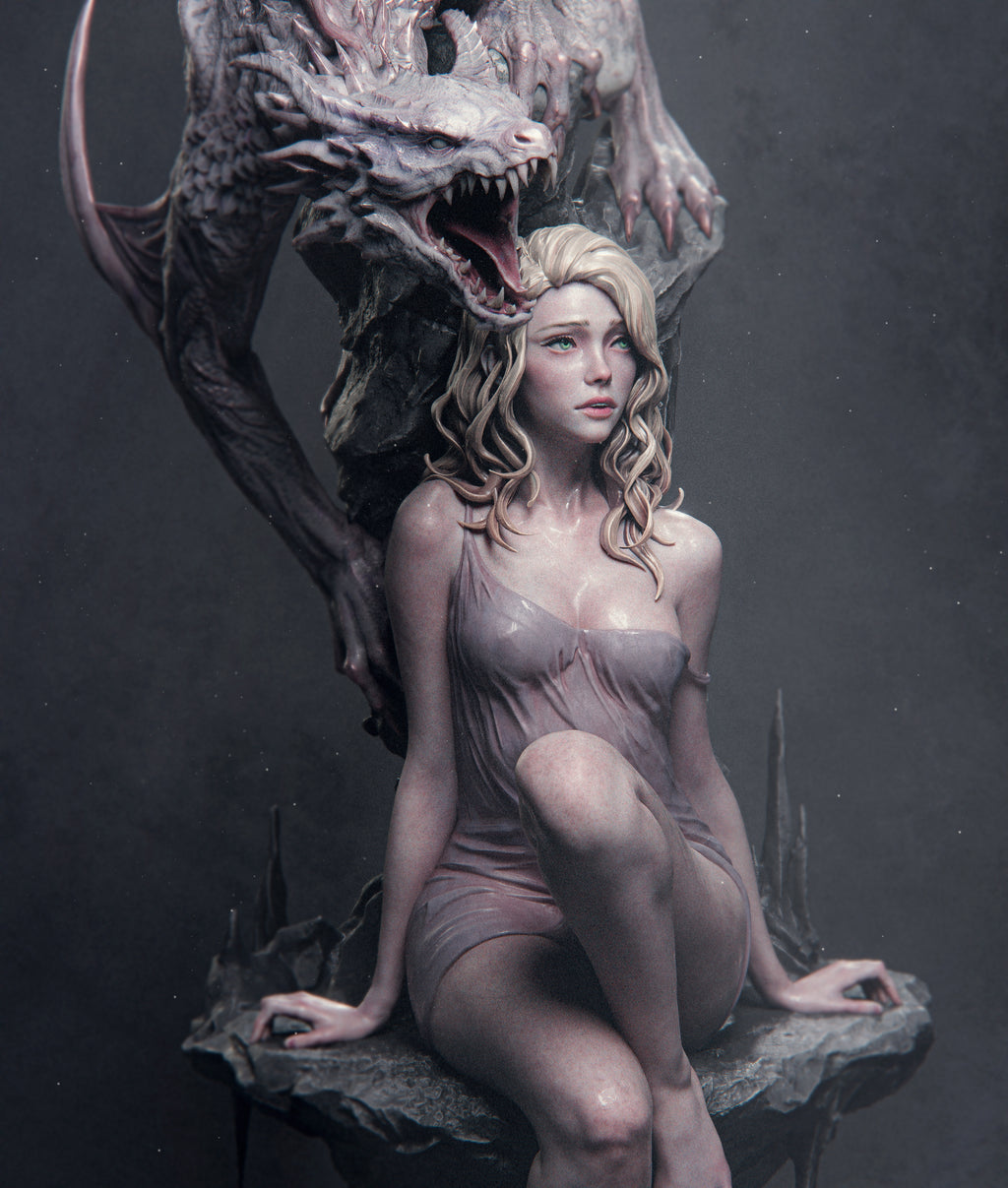 Pale Veil Dragonbound | 1/6 Unpainted Resin Kit Model