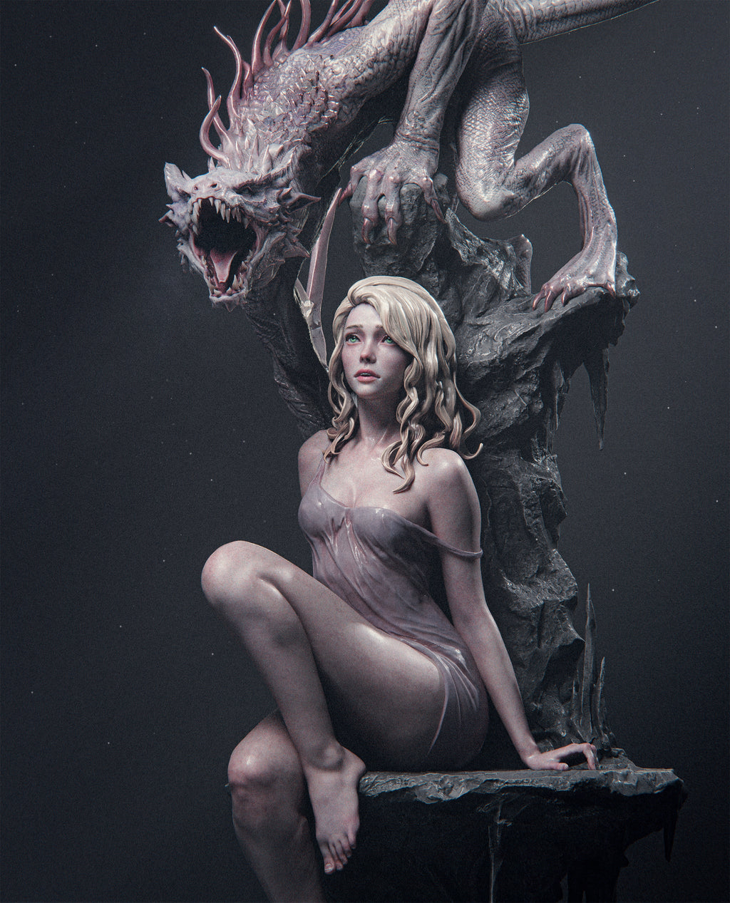 Pale Veil Dragonbound | 1/6 Unpainted Resin Kit Model