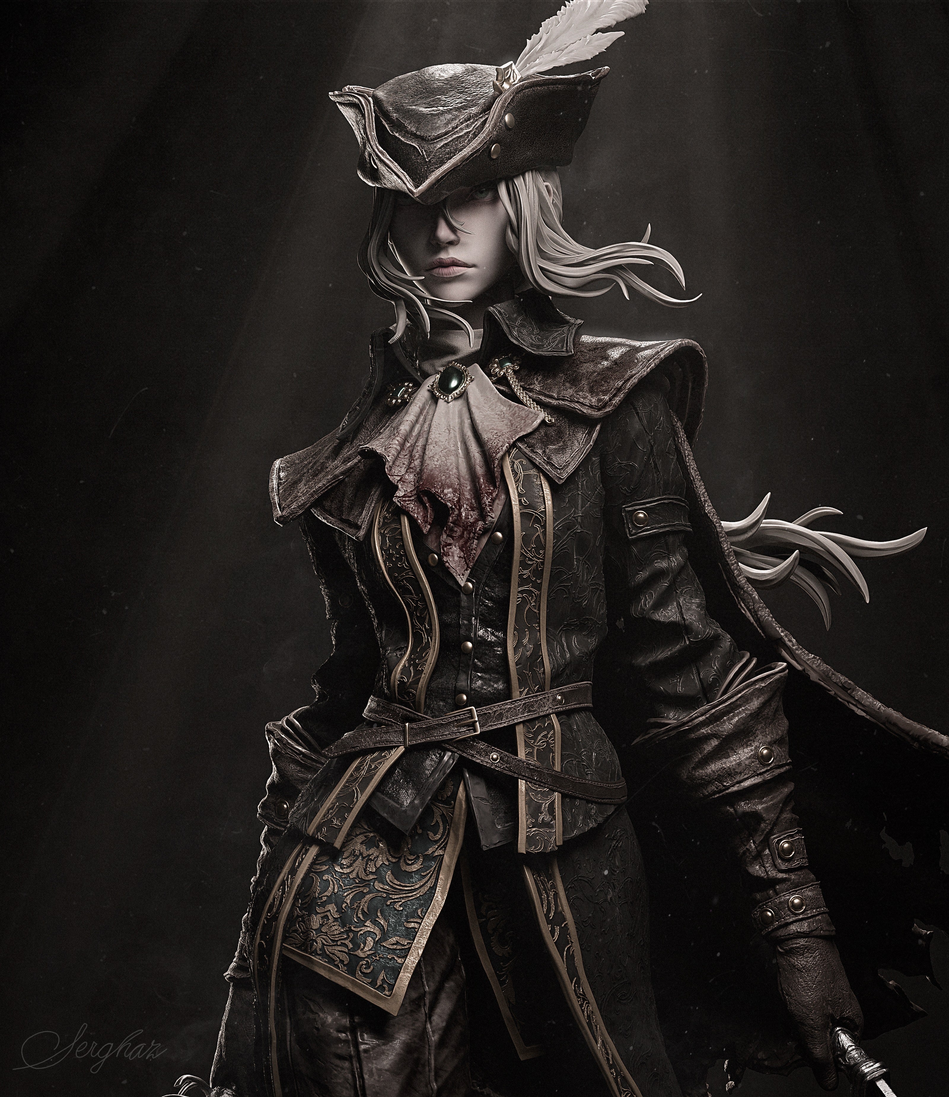 Shadowveil Feather Warden | 1/6 Unpainted Resin Kit Model