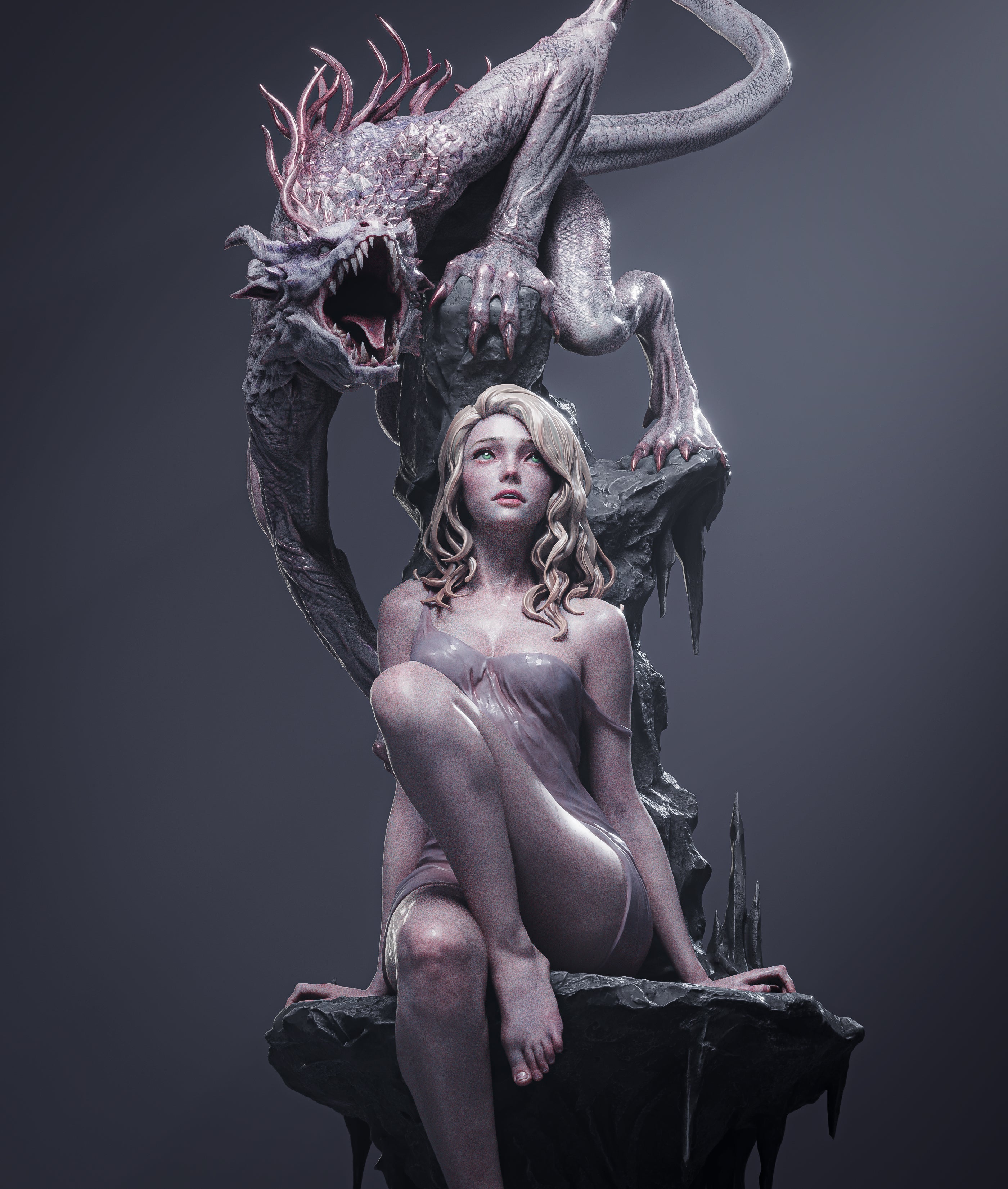 Pale Veil Dragonbound | 1/6 Unpainted Resin Kit Model