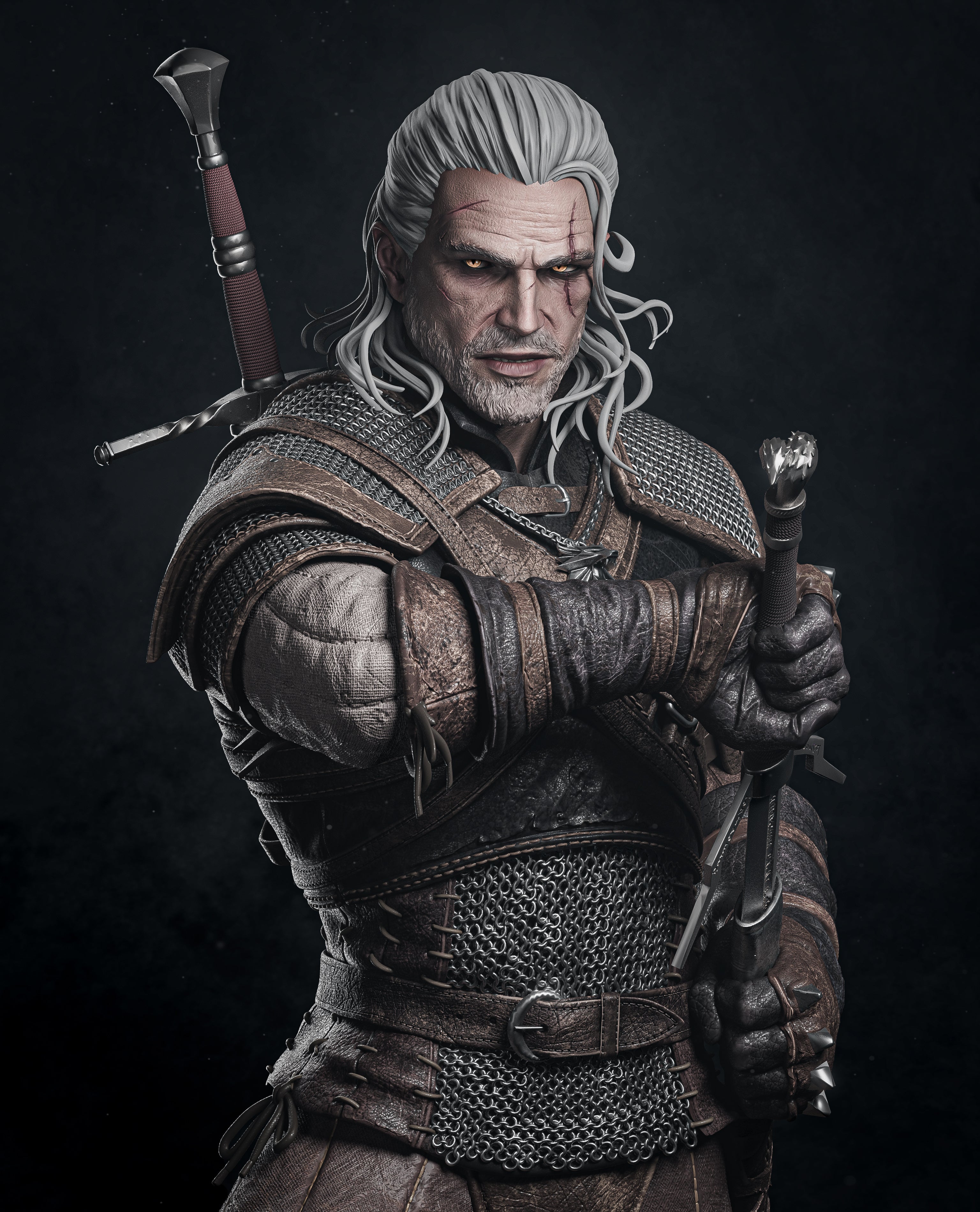 Ashen Wolf Slayer | 1/6 Unpainted Resin Kit Model