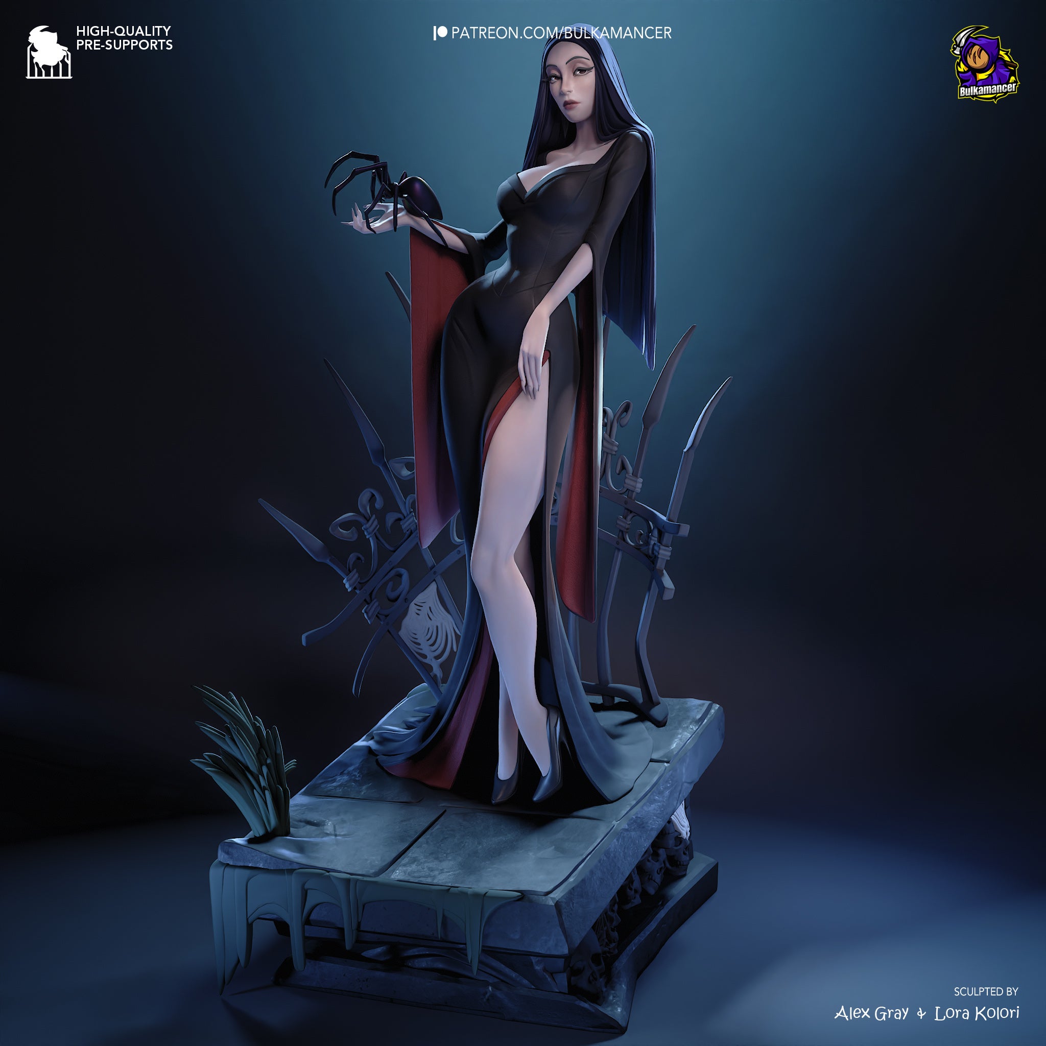Nocturne Veil Matriarch & Shadow Pupil | 1/8 Unpainted Resin Kit Model