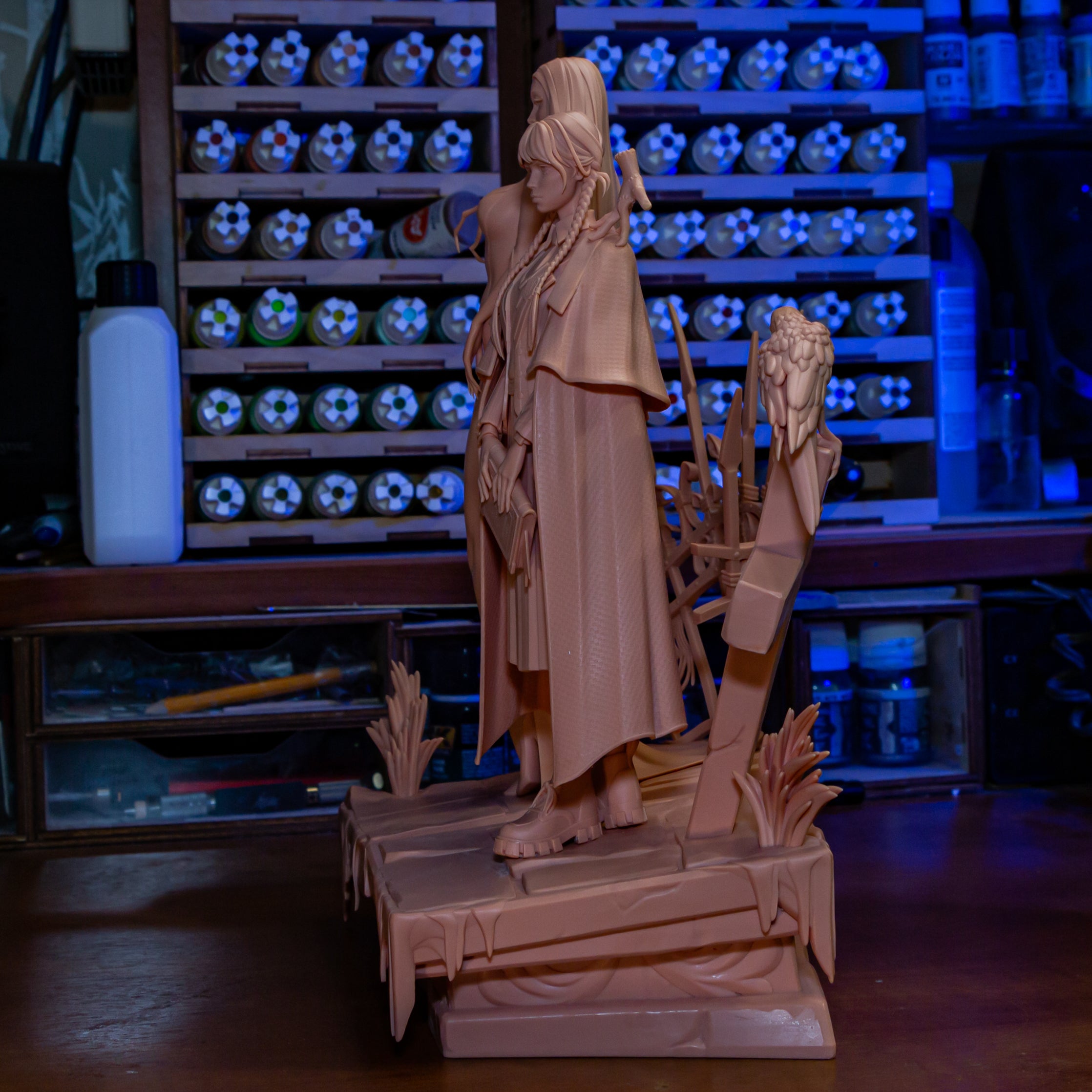 Nocturne Veil Matriarch & Shadow Pupil | 1/8 Unpainted Resin Kit Model