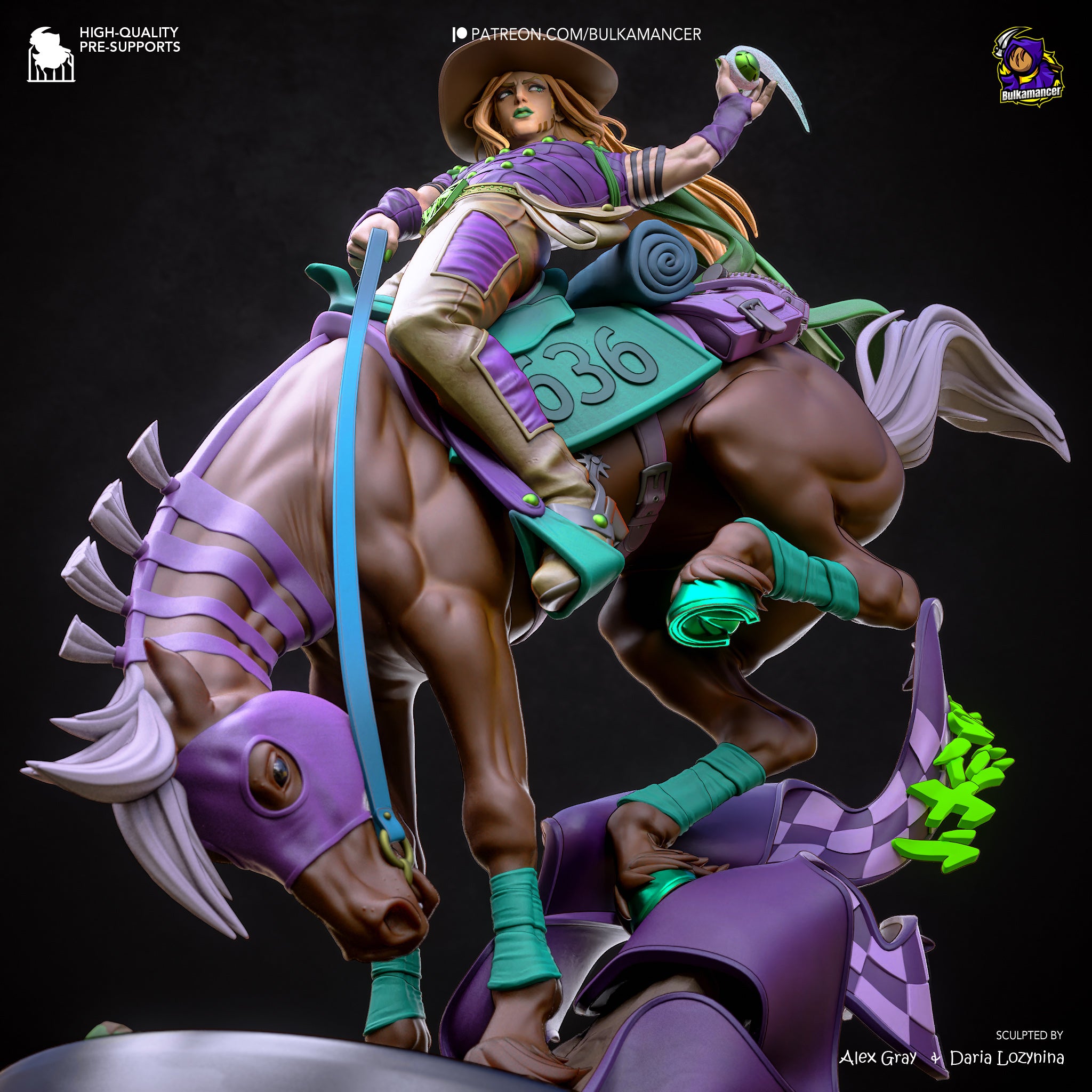 Prairie Tempest Rider | 1/8 Unpainted Resin Kit Model