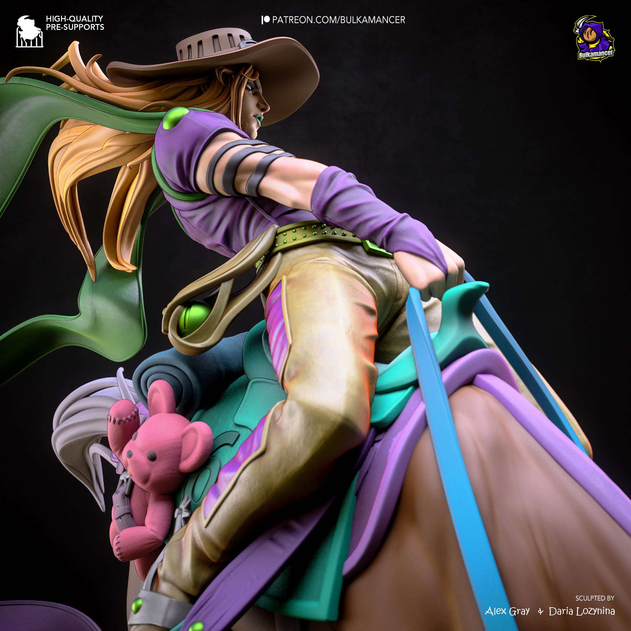 Prairie Tempest Rider | 1/8 Unpainted Resin Kit Model