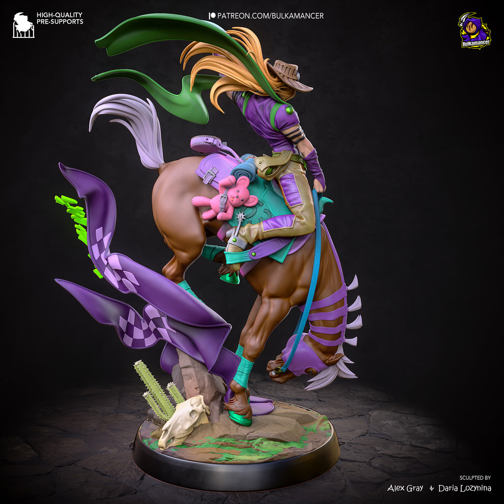 Prairie Tempest Rider | 1/8 Unpainted Resin Kit Model