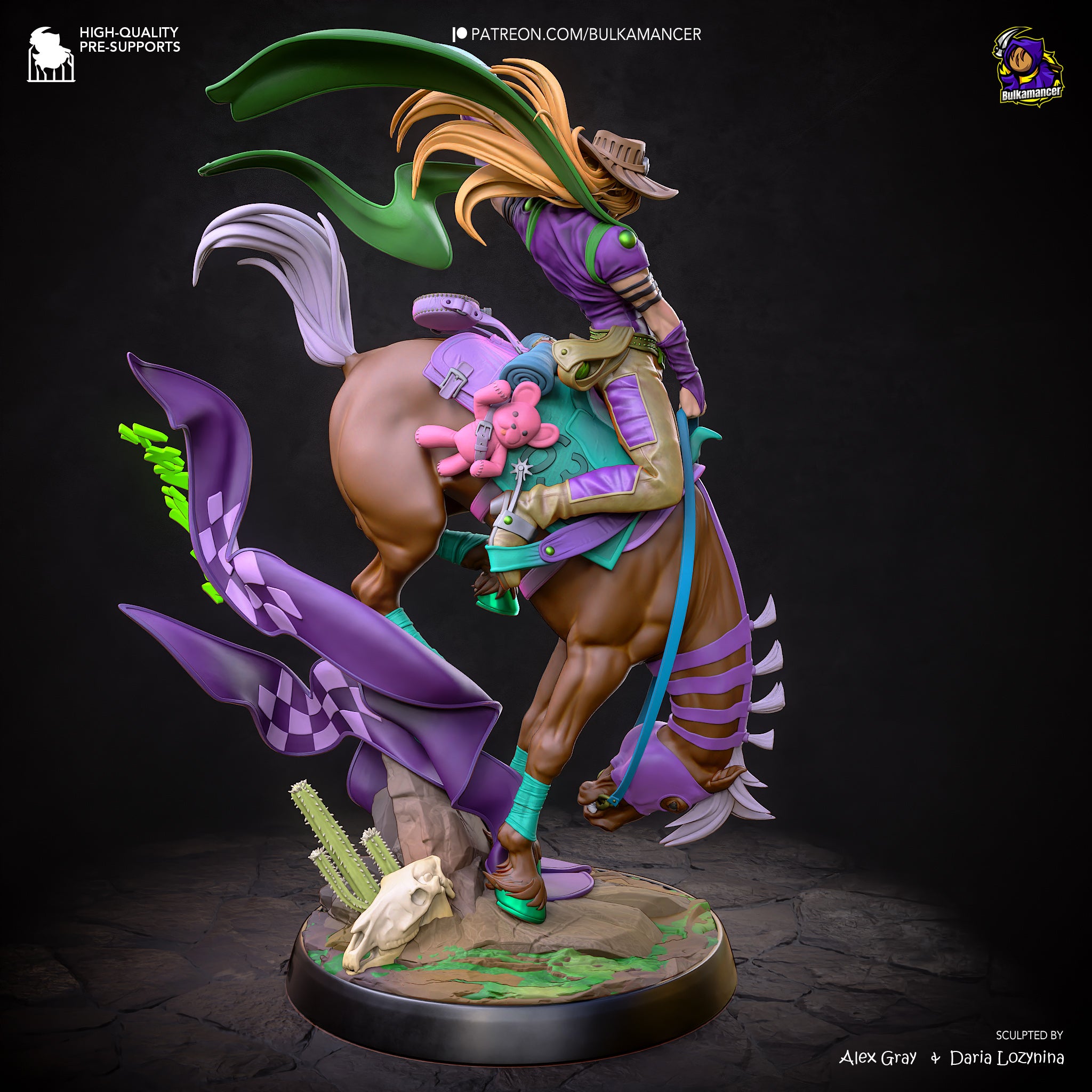Prairie Tempest Rider | 1/8 Unpainted Resin Kit Model