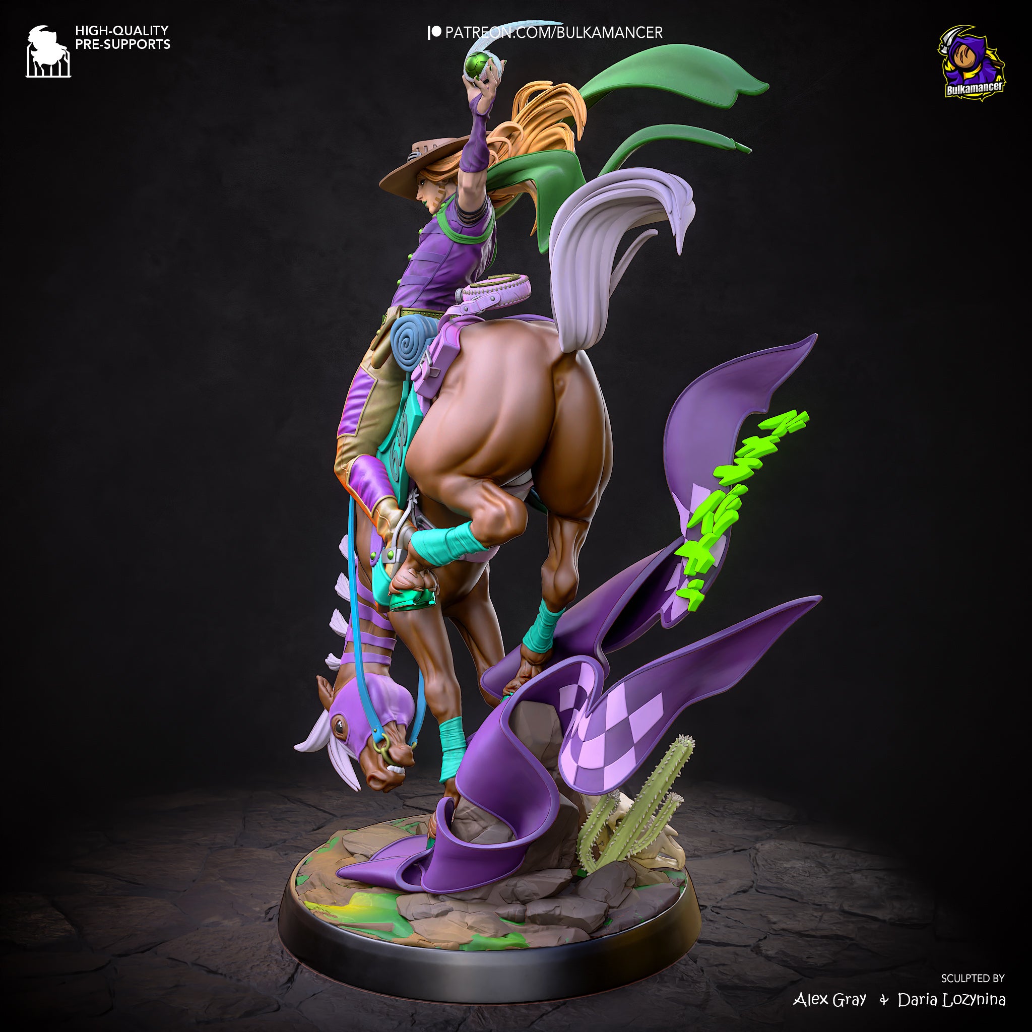 Prairie Tempest Rider | 1/8 Unpainted Resin Kit Model