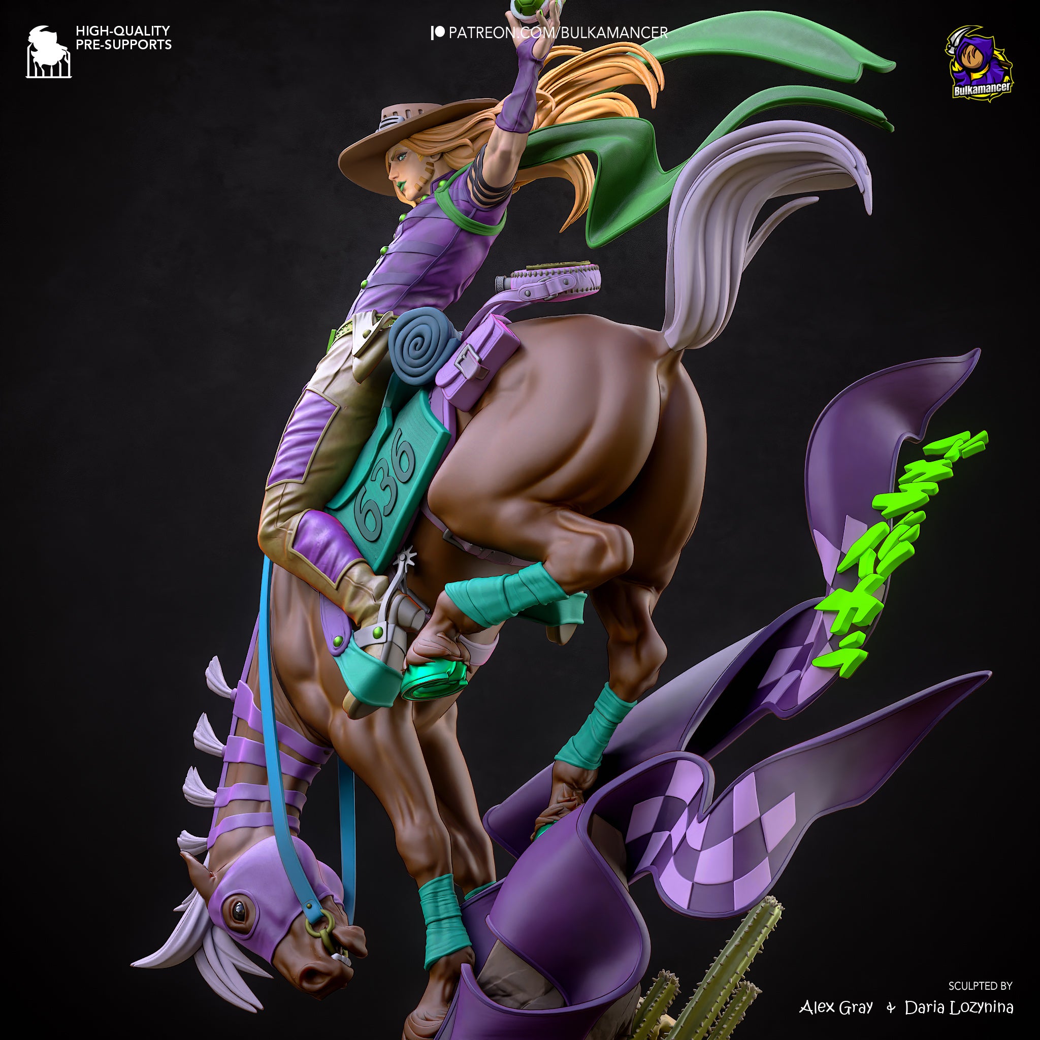 Prairie Tempest Rider | 1/8 Unpainted Resin Kit Model