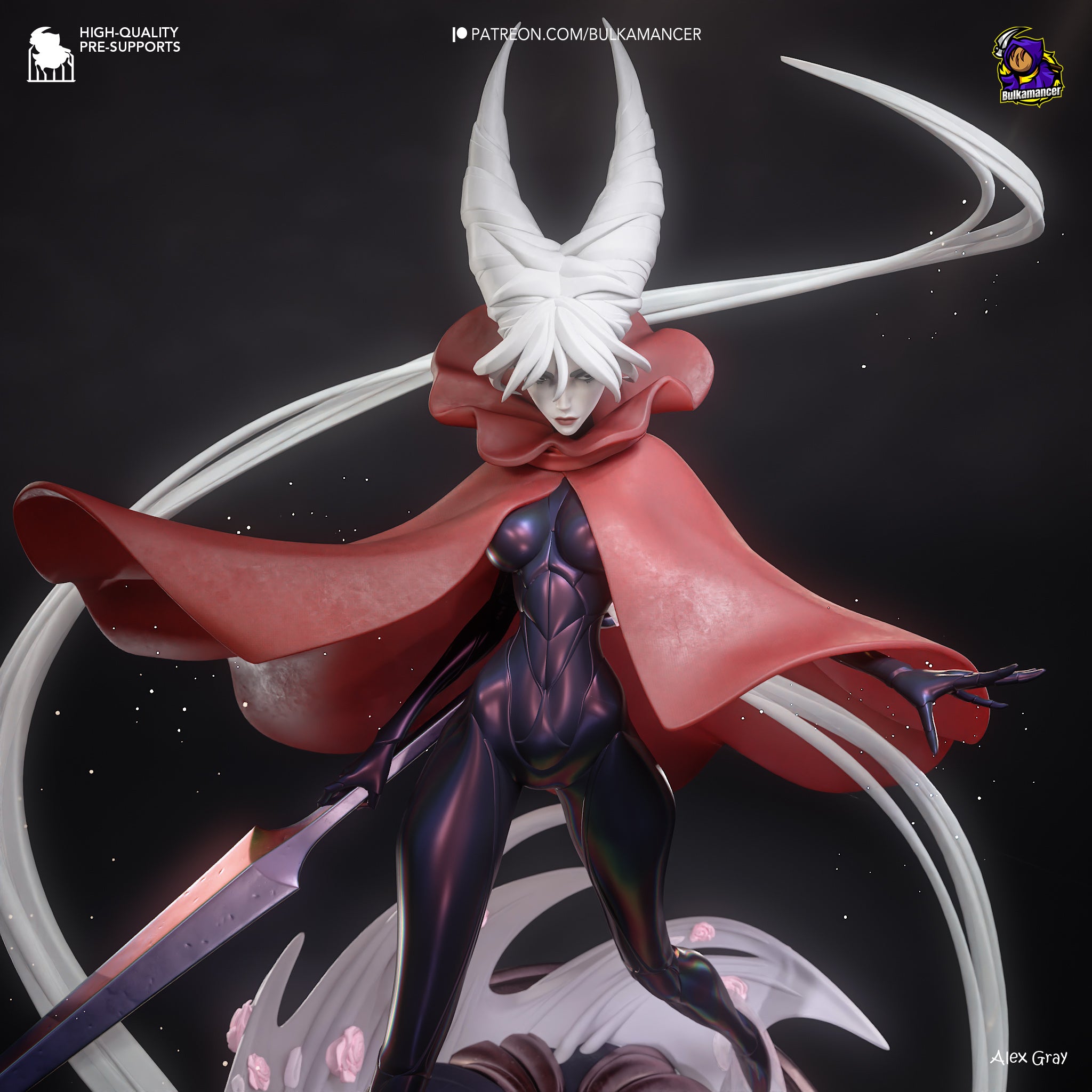 Crimson Veil Phantom | 1/8 Unpainted Resin Kit Model