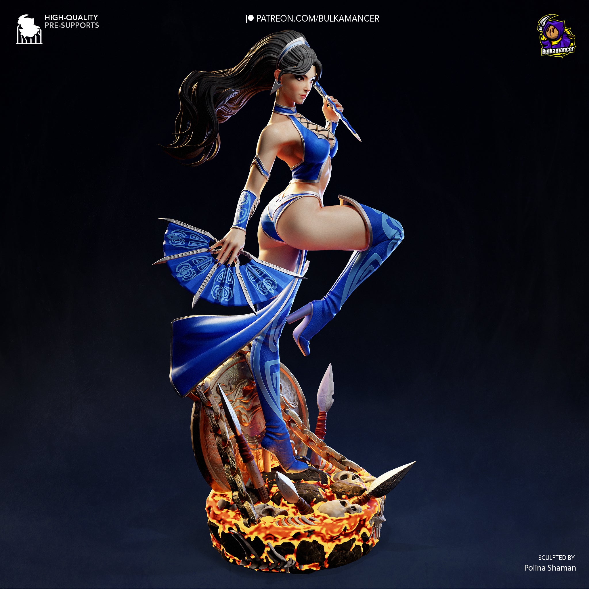 Azure Gale Tempest | 1/8 Unpainted Resin Kit Model