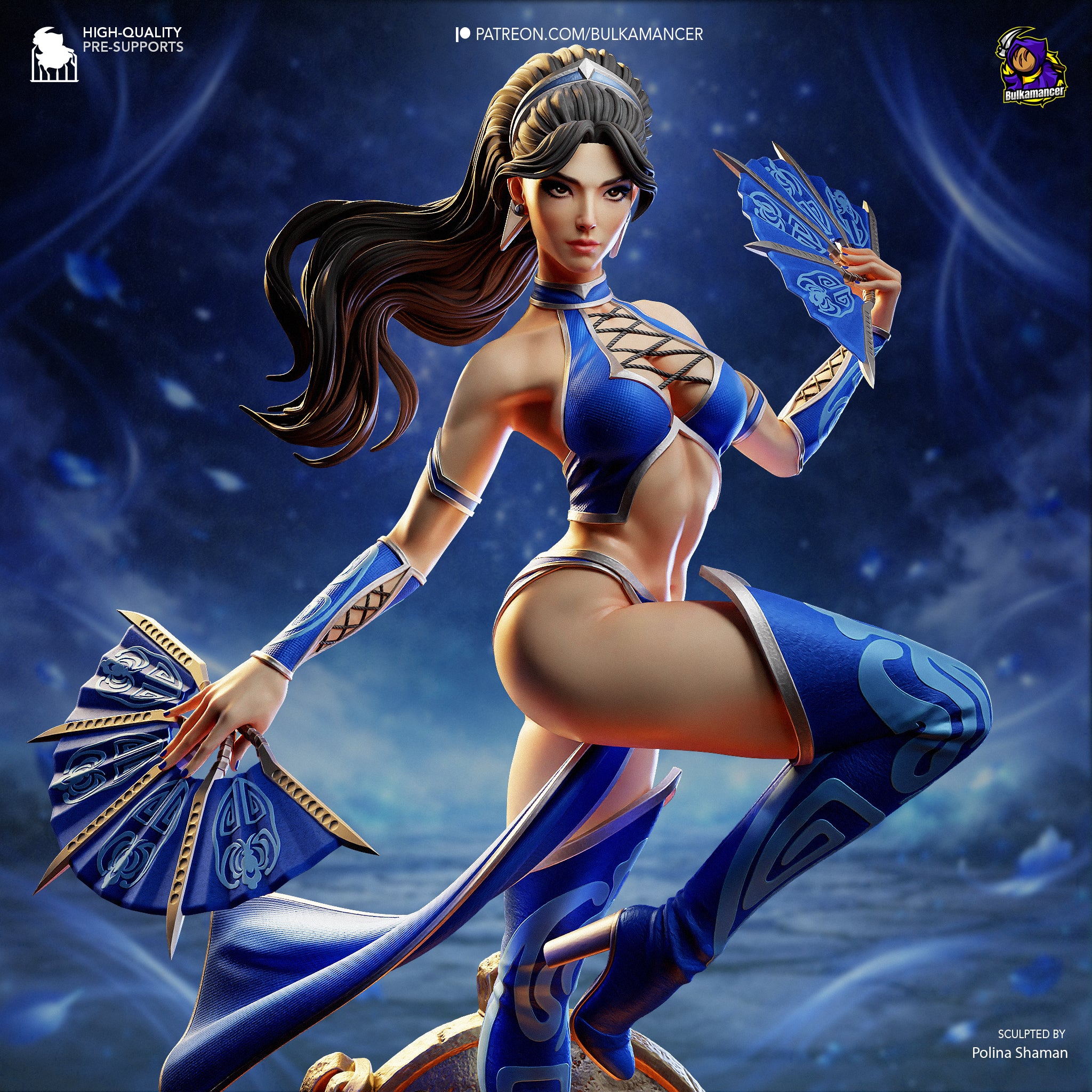 Azure Gale Tempest | 1/8 Unpainted Resin Kit Model