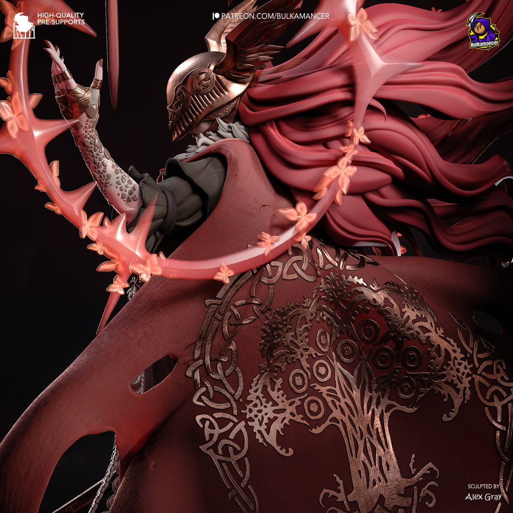 Crimson Thorn Valkyrie | 1/8 Unpainted Resin Kit Model