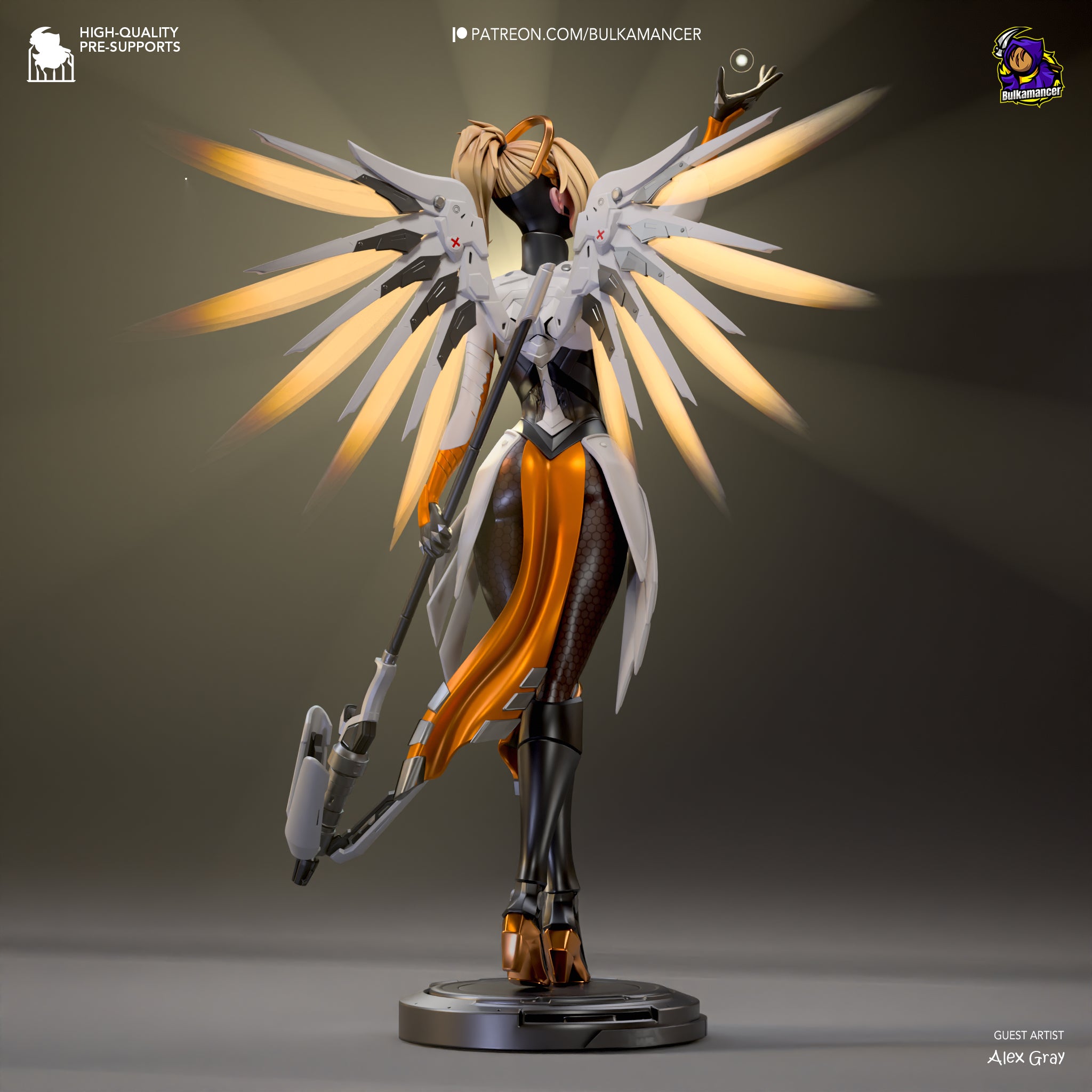 Luminous Halo Seraph | 1/8 Unpainted Resin Kit Model