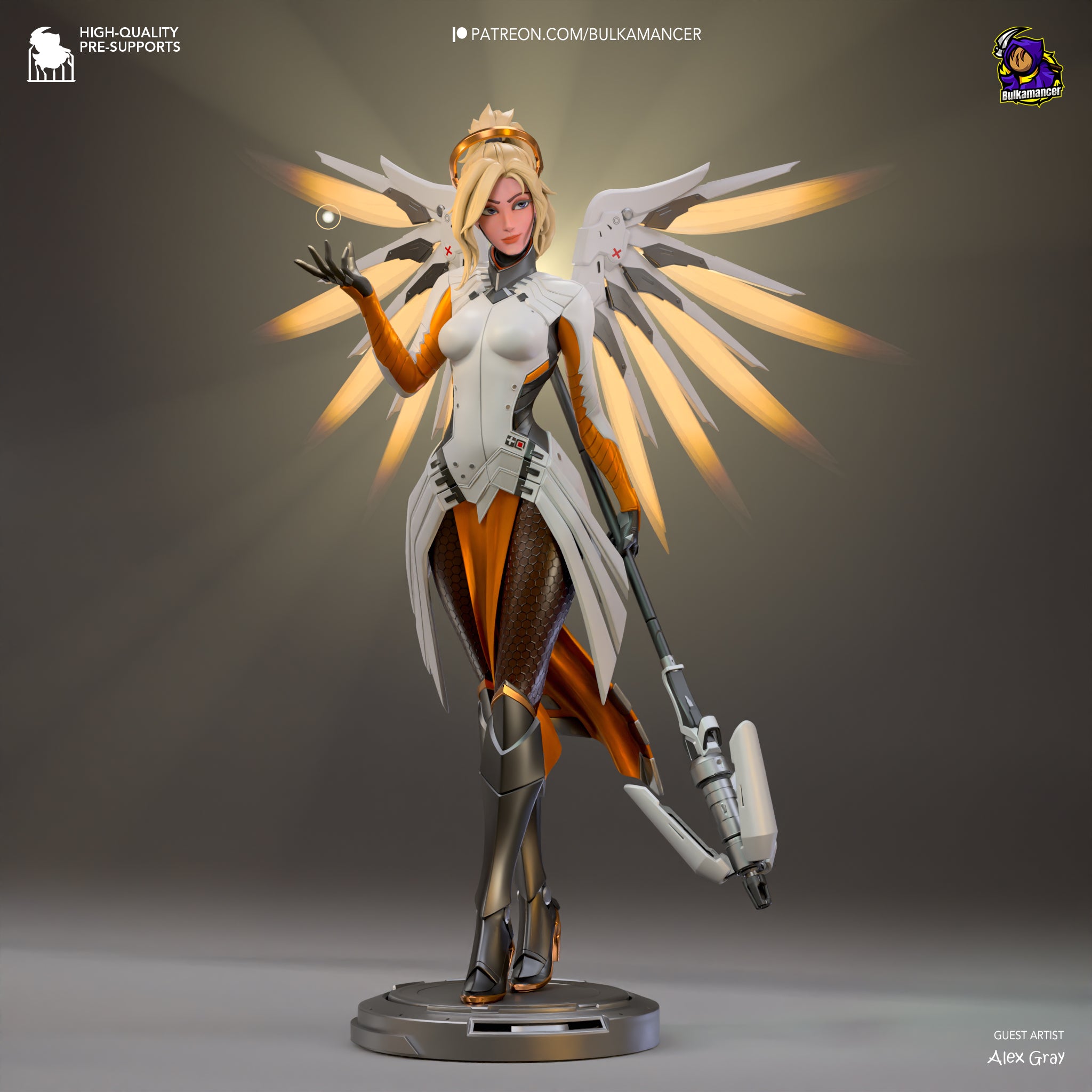 Luminous Halo Seraph | 1/8 Unpainted Resin Kit Model