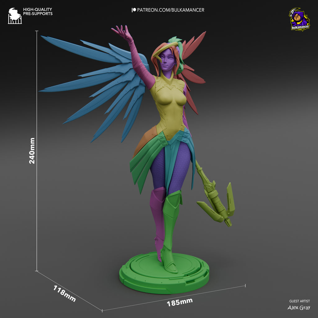 Luminous Halo Seraph | 1/8 Unpainted Resin Kit Model