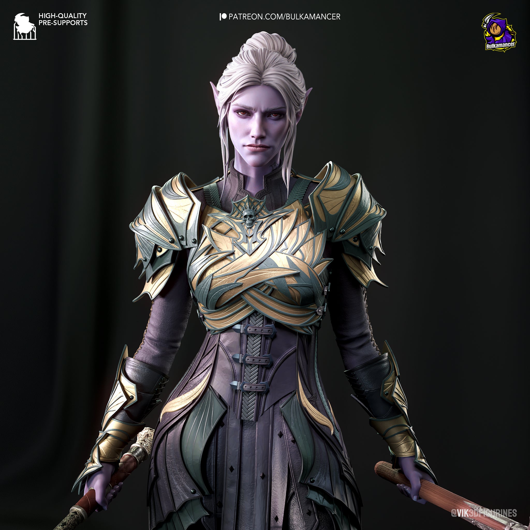 Shadowsteel Elf | 1/8 Unpainted Resin Kit