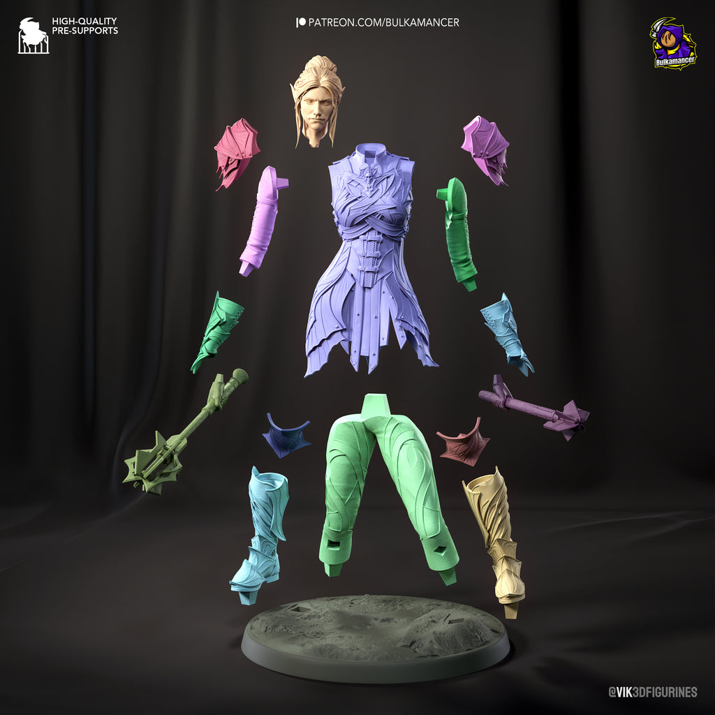 Shadowsteel Elf | 1/8 Unpainted Resin Kit