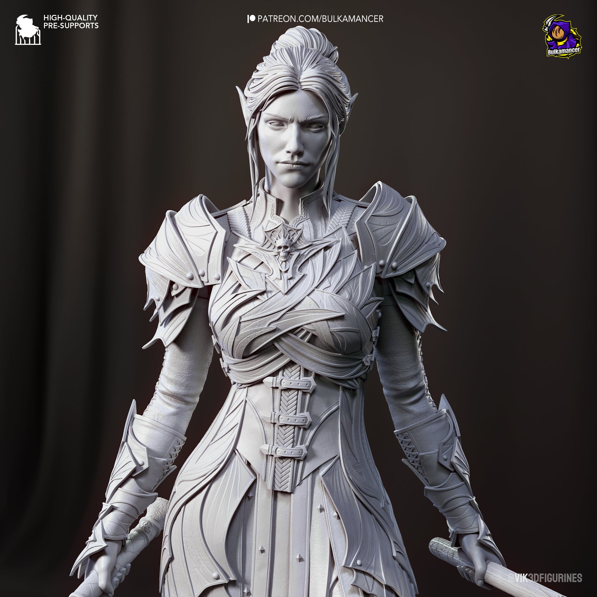 Shadowsteel Elf | 1/8 Unpainted Resin Kit