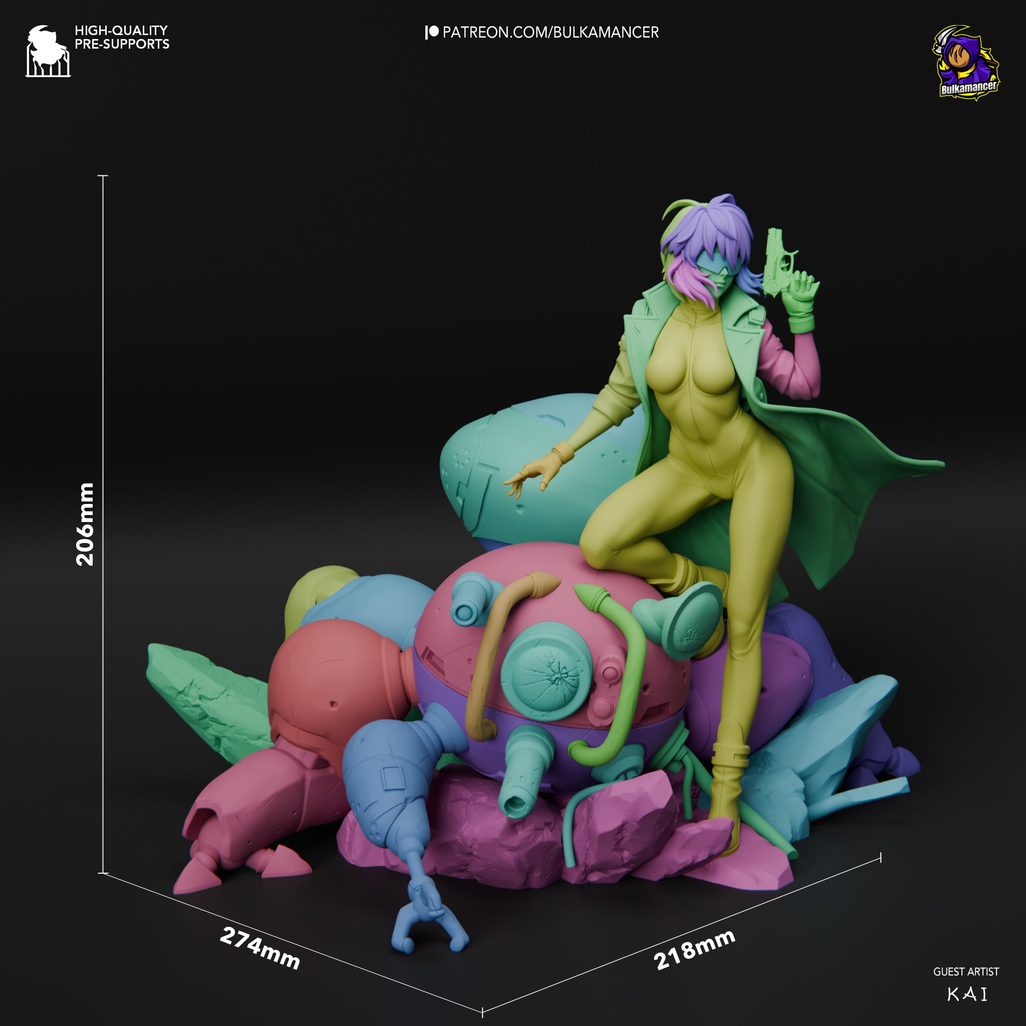 Shadow Veil Operative | 1/8 Unpainted Resin Kit Model