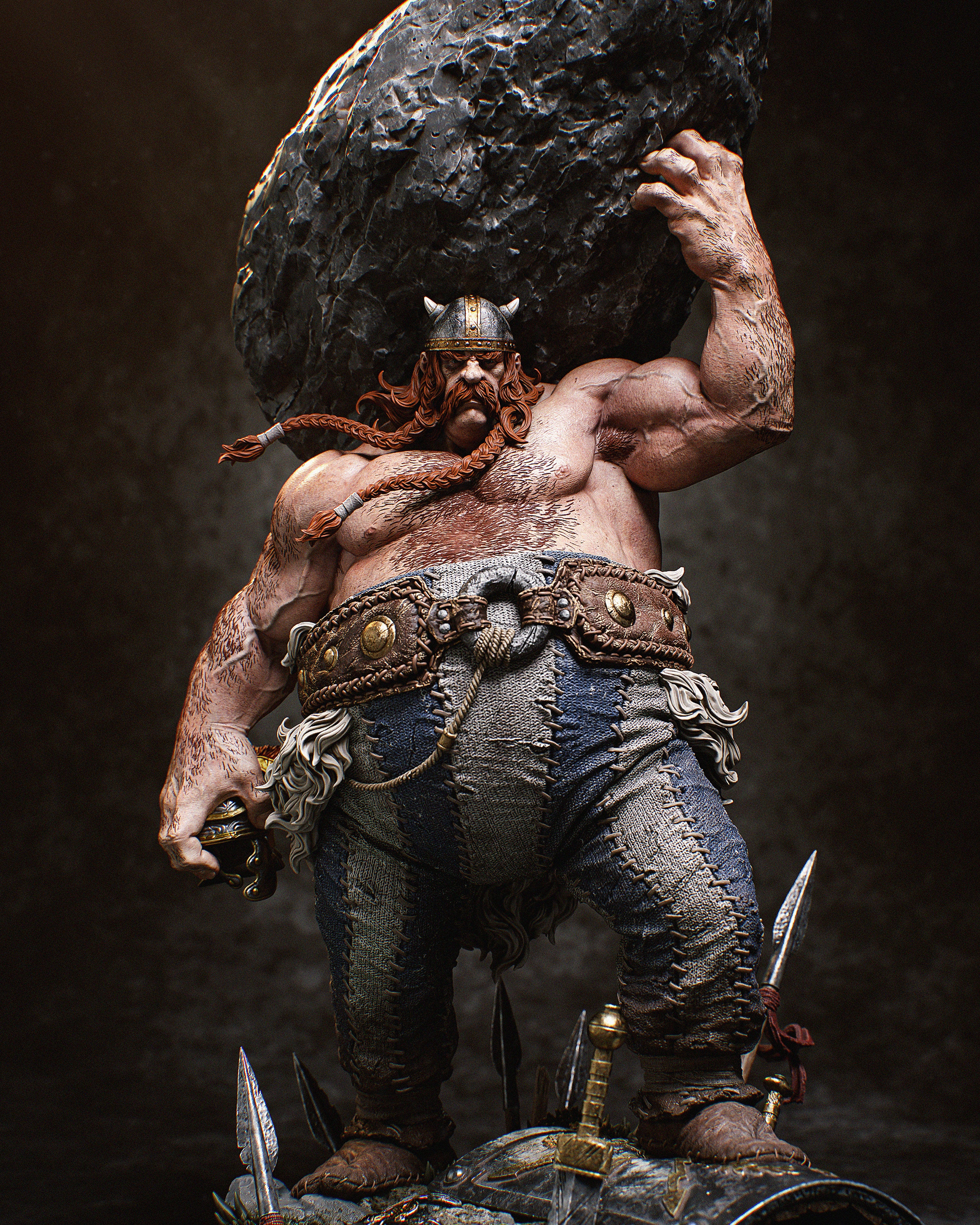Verdant Realm Stonebearers | 1/6 Unpainted Resin Kit Model