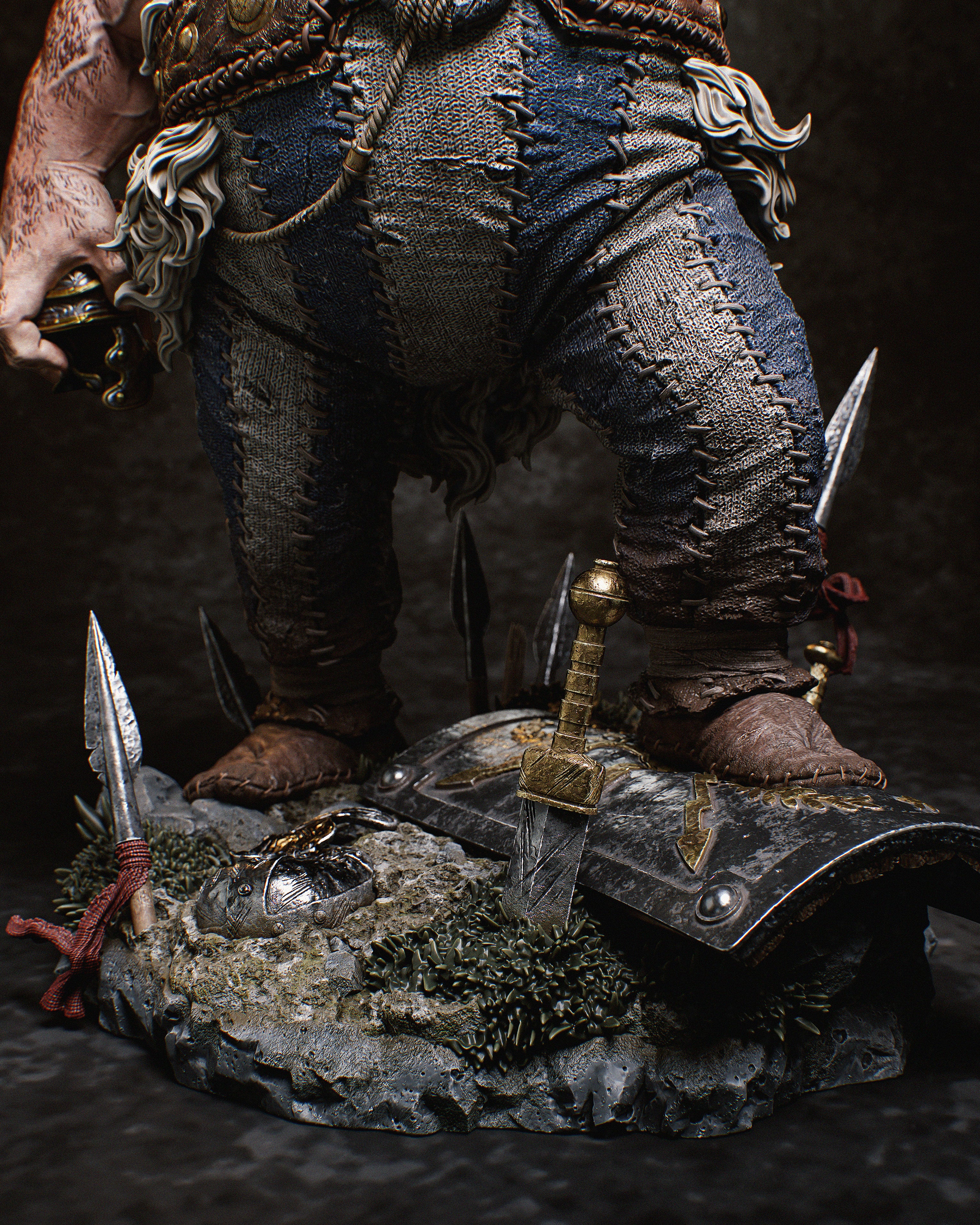 Verdant Realm Stonebearers | 1/6 Unpainted Resin Kit Model